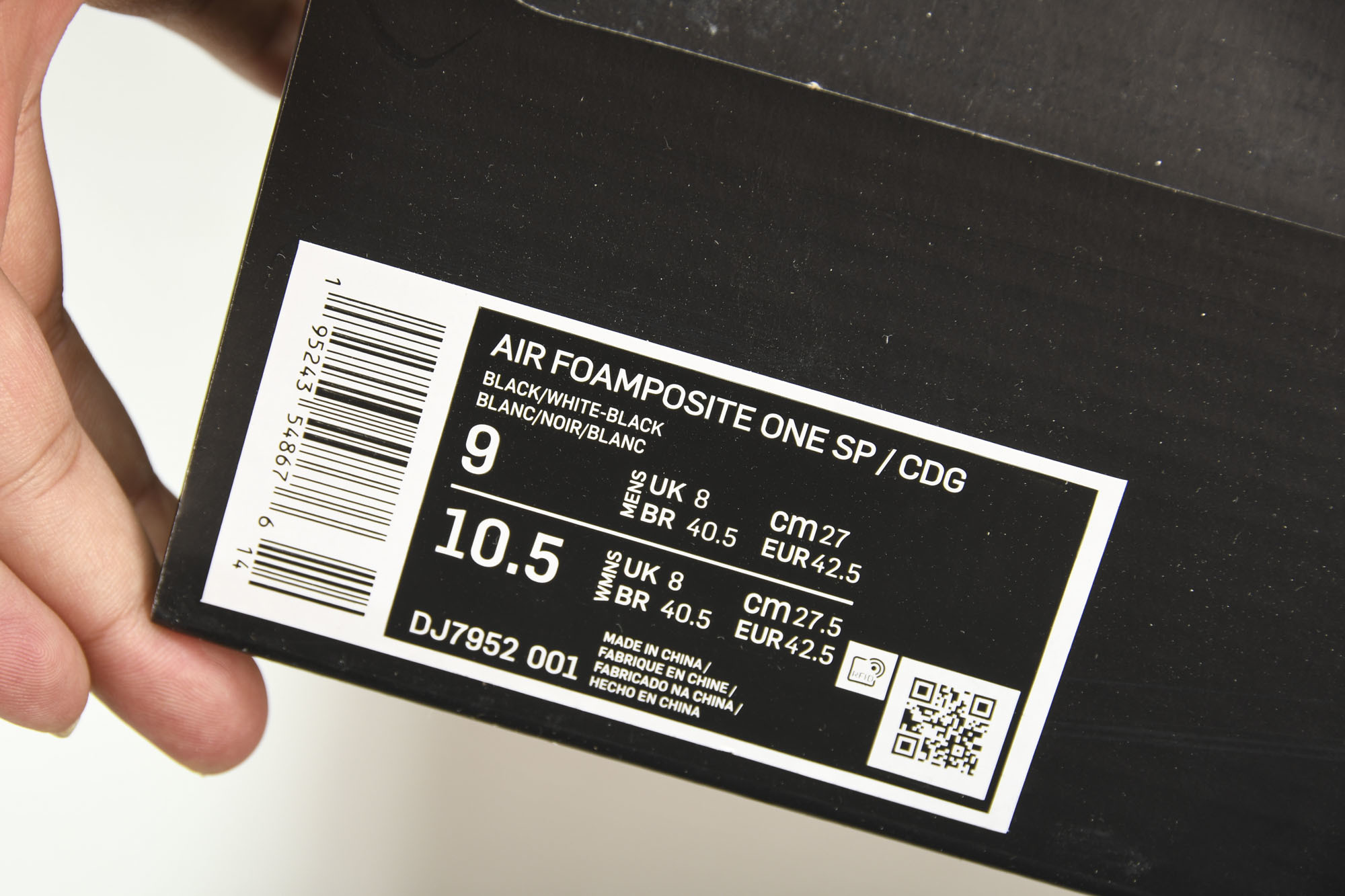 NK Air Foamposite One CDG联名 蚊香喷 DJ7952-00138.5 39 41