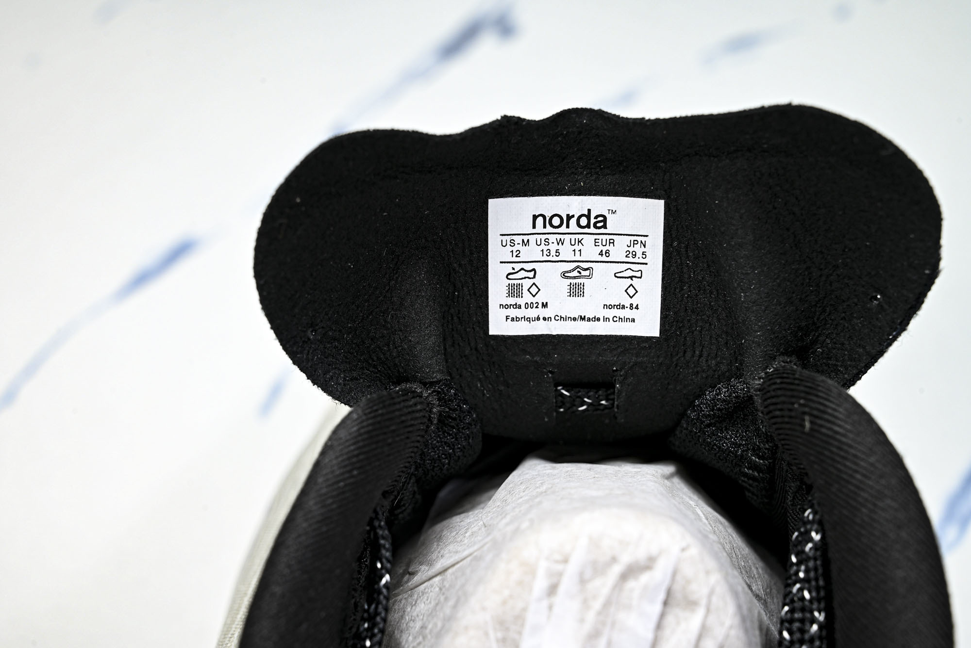 诺达 NORDA 001 Sneaker0111 低帮越野跑鞋男鞋雪山白Dyneema户外登山轻便运动鞋