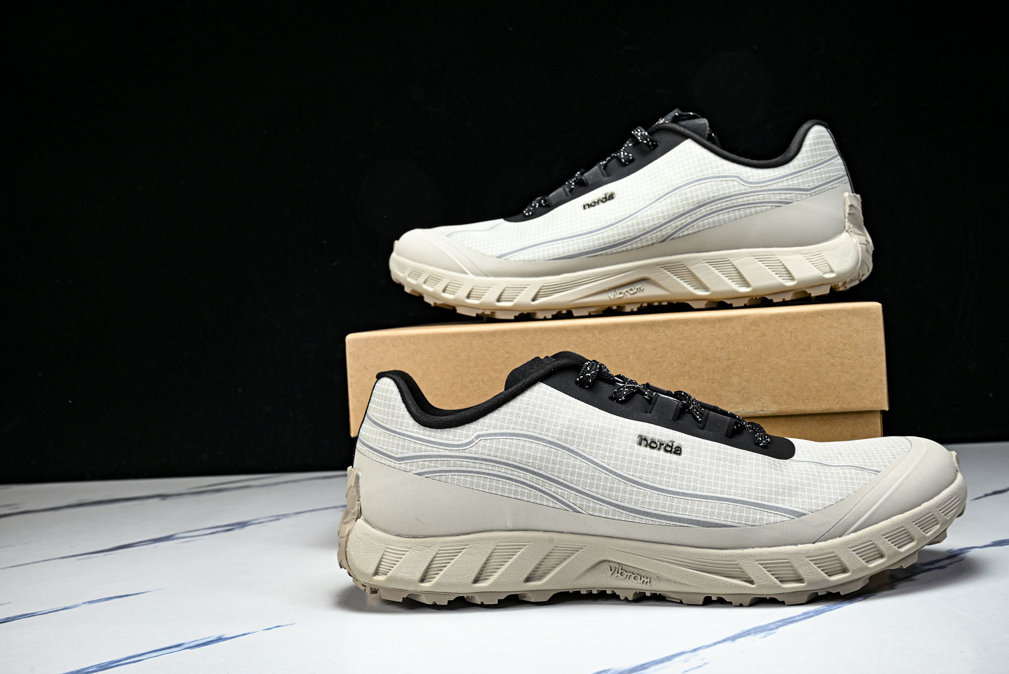 诺达 NORDA 001 Sneaker0111 低帮越野跑鞋男鞋雪山白Dyneema户外登山轻便运动鞋