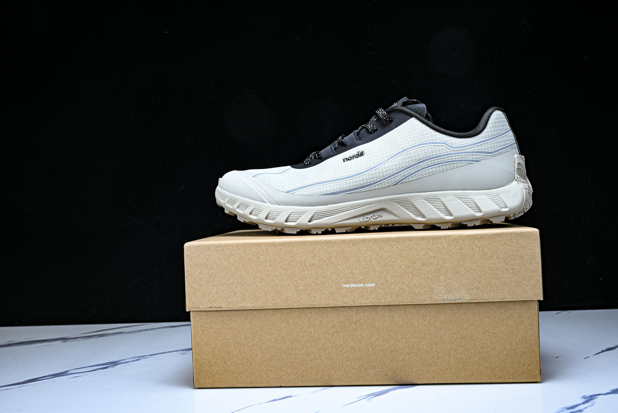 诺达 NORDA 001 Sneaker0111 低帮越野跑鞋男鞋雪山白Dyneema户外登山轻便运动鞋