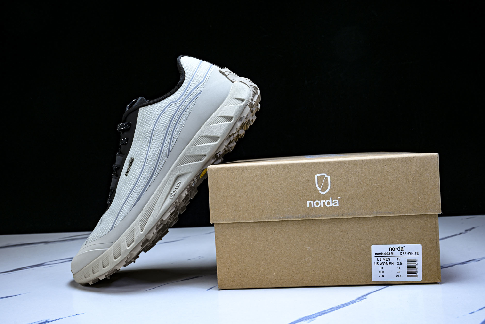诺达 NORDA 001 Sneaker0111 低帮越野跑鞋男鞋雪山白Dyneema户外登山轻便运动鞋