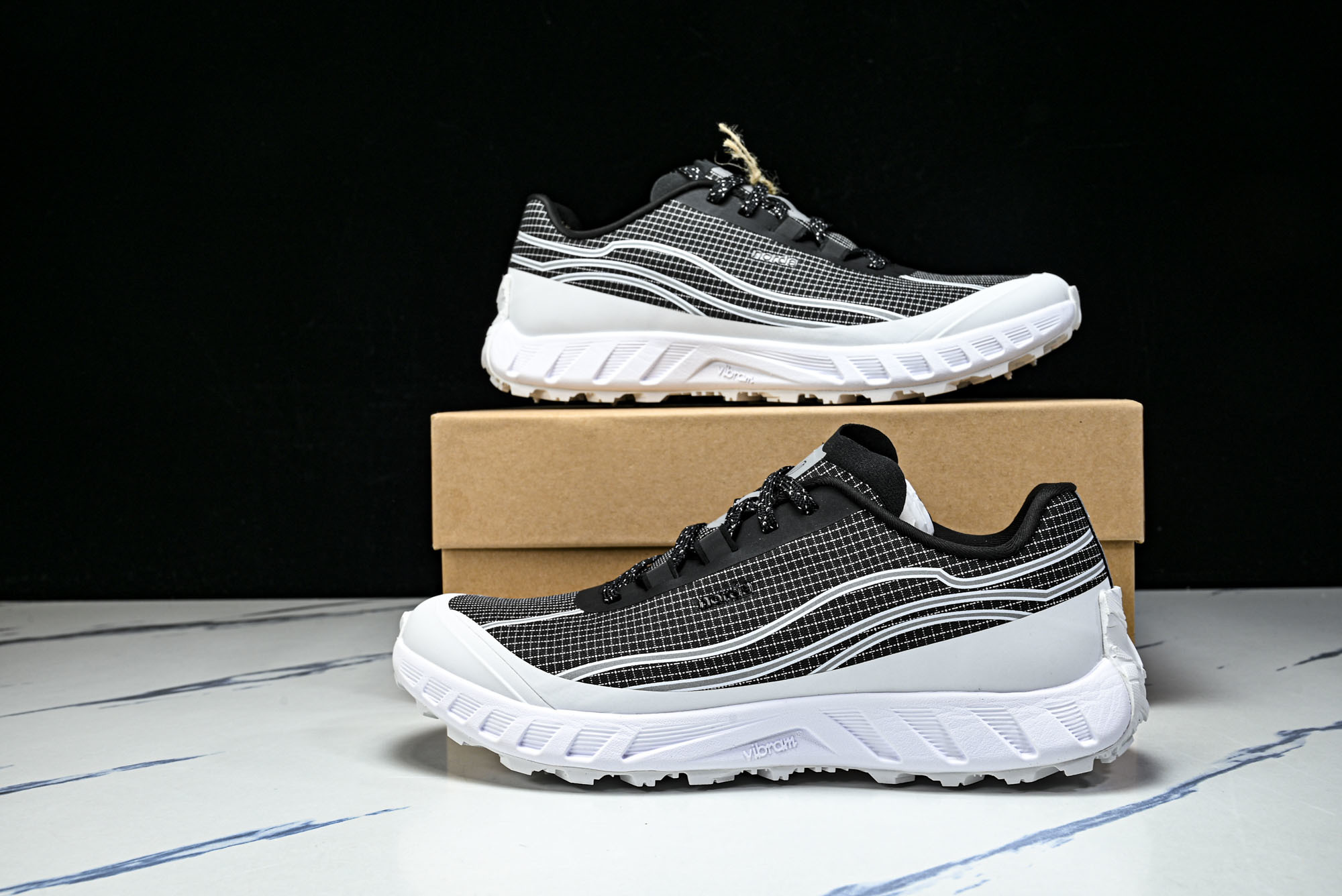 诺达 NORDA 001 Sneaker0111 低帮越野跑鞋男鞋雪山白Dyneema户外登山轻便运动鞋