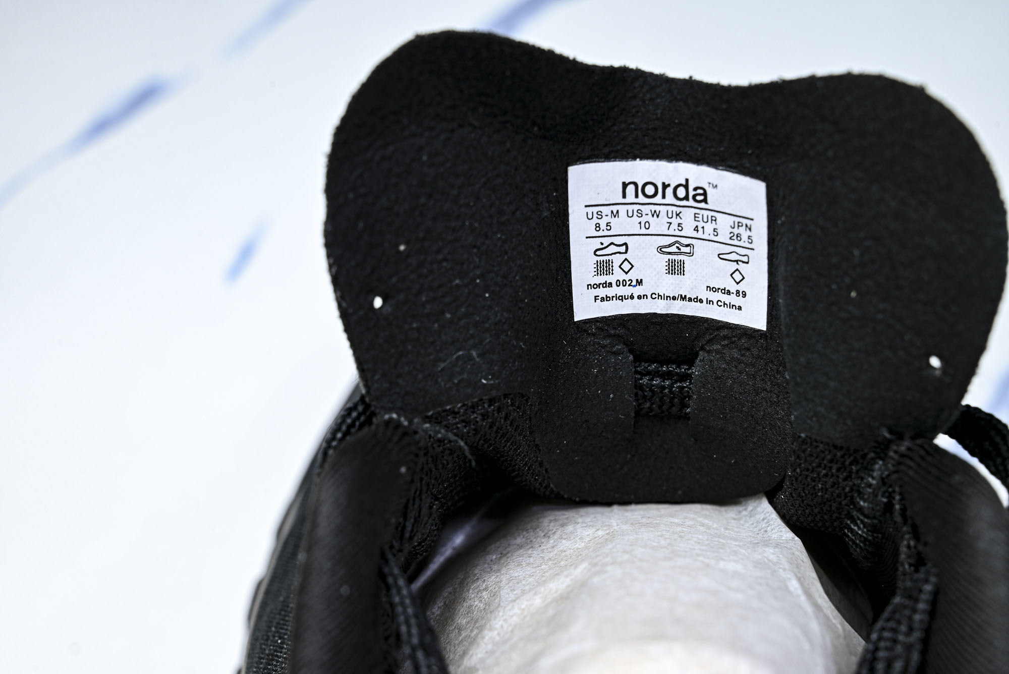 诺达 NORDA 001 Sneaker0111 低帮越野跑鞋男鞋雪山白Dyneema户外登山轻便运动鞋