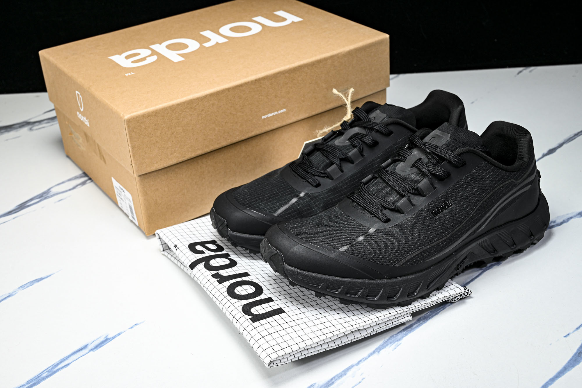 诺达 NORDA 001 Sneaker0111 低帮越野跑鞋男鞋雪山白Dyneema户外登山轻便运动鞋