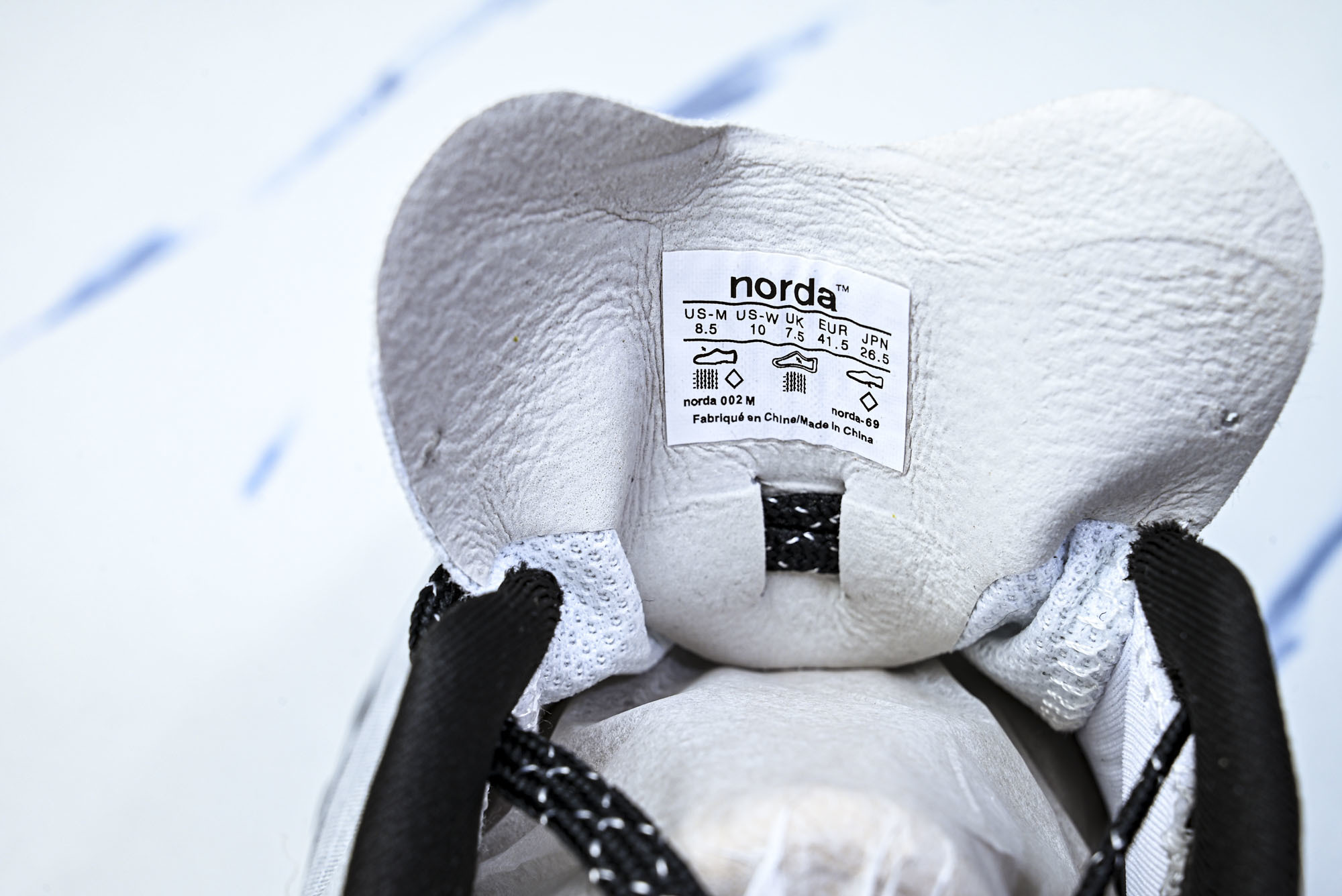 诺达 NORDA 001 Sneaker0111 低帮越野跑鞋男鞋雪山白Dyneema户外登山轻便运动鞋