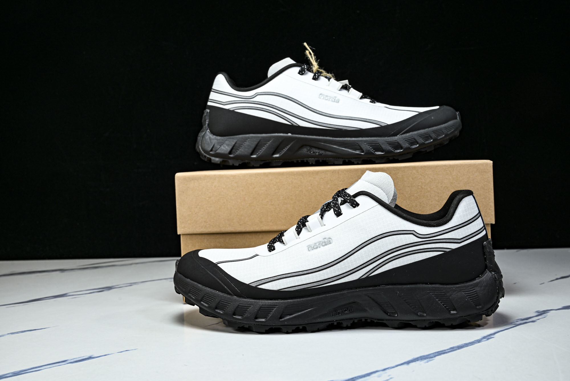 诺达 NORDA 001 Sneaker0111 低帮越野跑鞋男鞋雪山白Dyneema户外登山轻便运动鞋