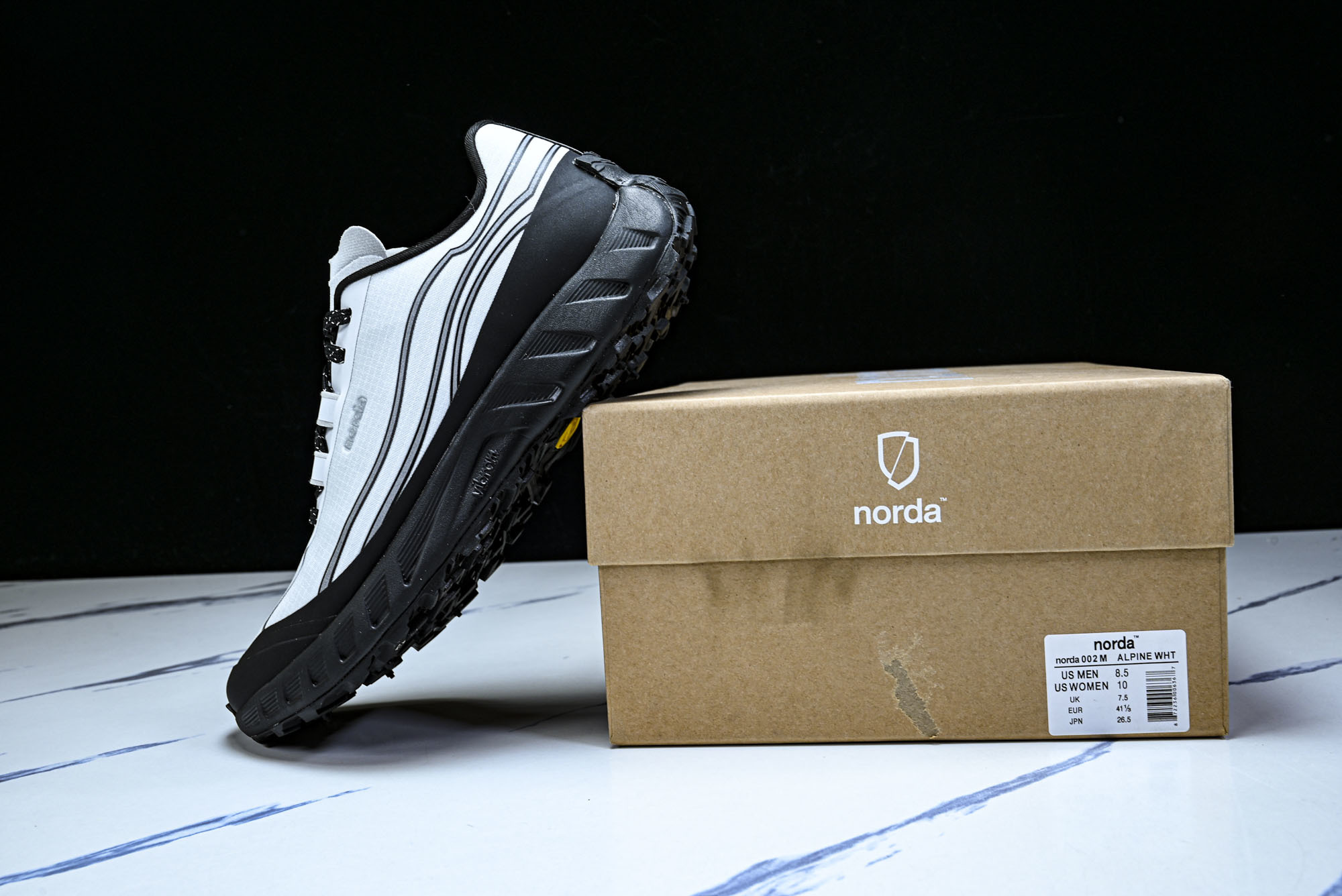 诺达 NORDA 001 Sneaker0111 低帮越野跑鞋男鞋雪山白Dyneema户外登山轻便运动鞋