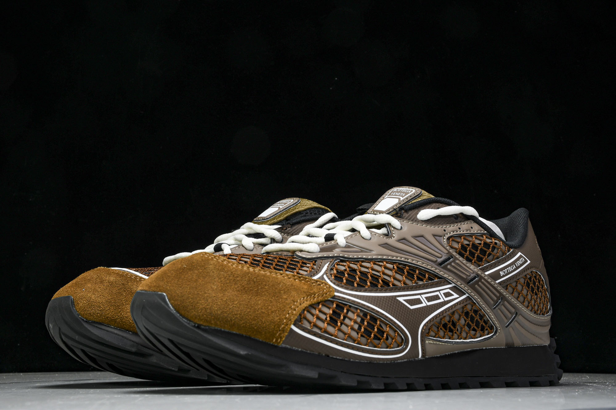 Bottega Veneta 葆蝶家男女士织物系带圆头运动鞋(2) #YZ00435 36 37.5 3