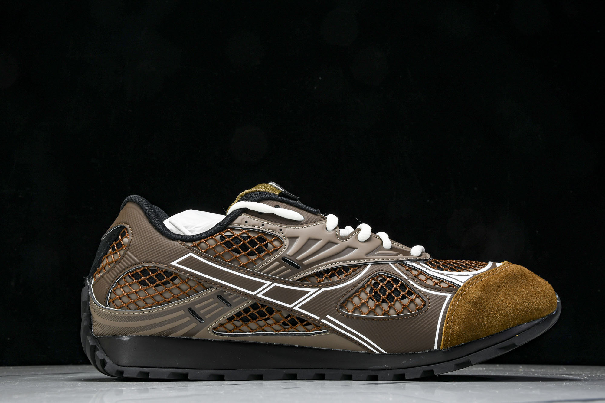 Bottega Veneta 葆蝶家男女士织物系带圆头运动鞋(2) #YZ00435 36 37.5 3