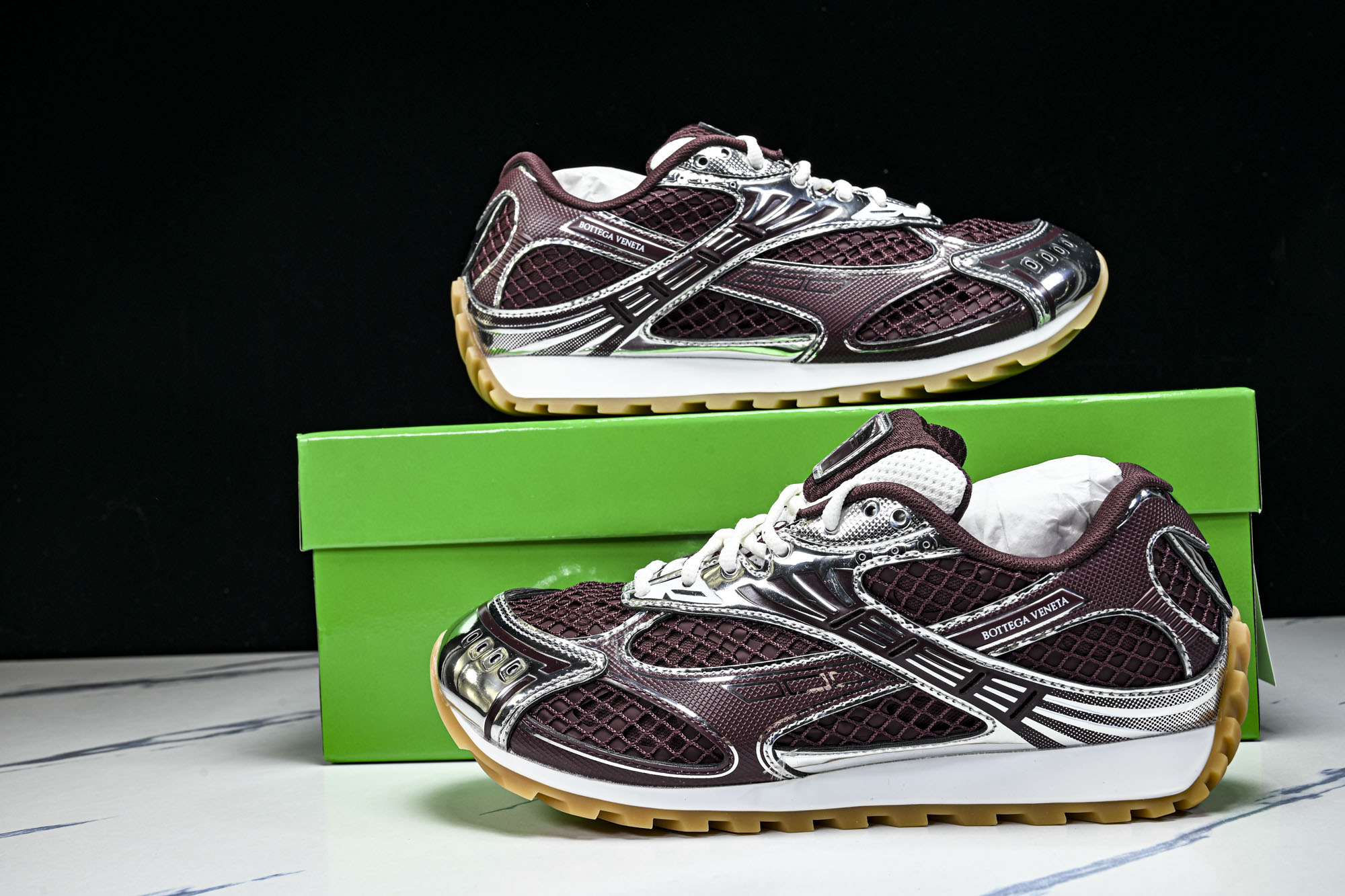 Bottega Veneta 葆蝶家男女士织物系带圆头运动鞋_CM_1 #YZ00435 36 37.5