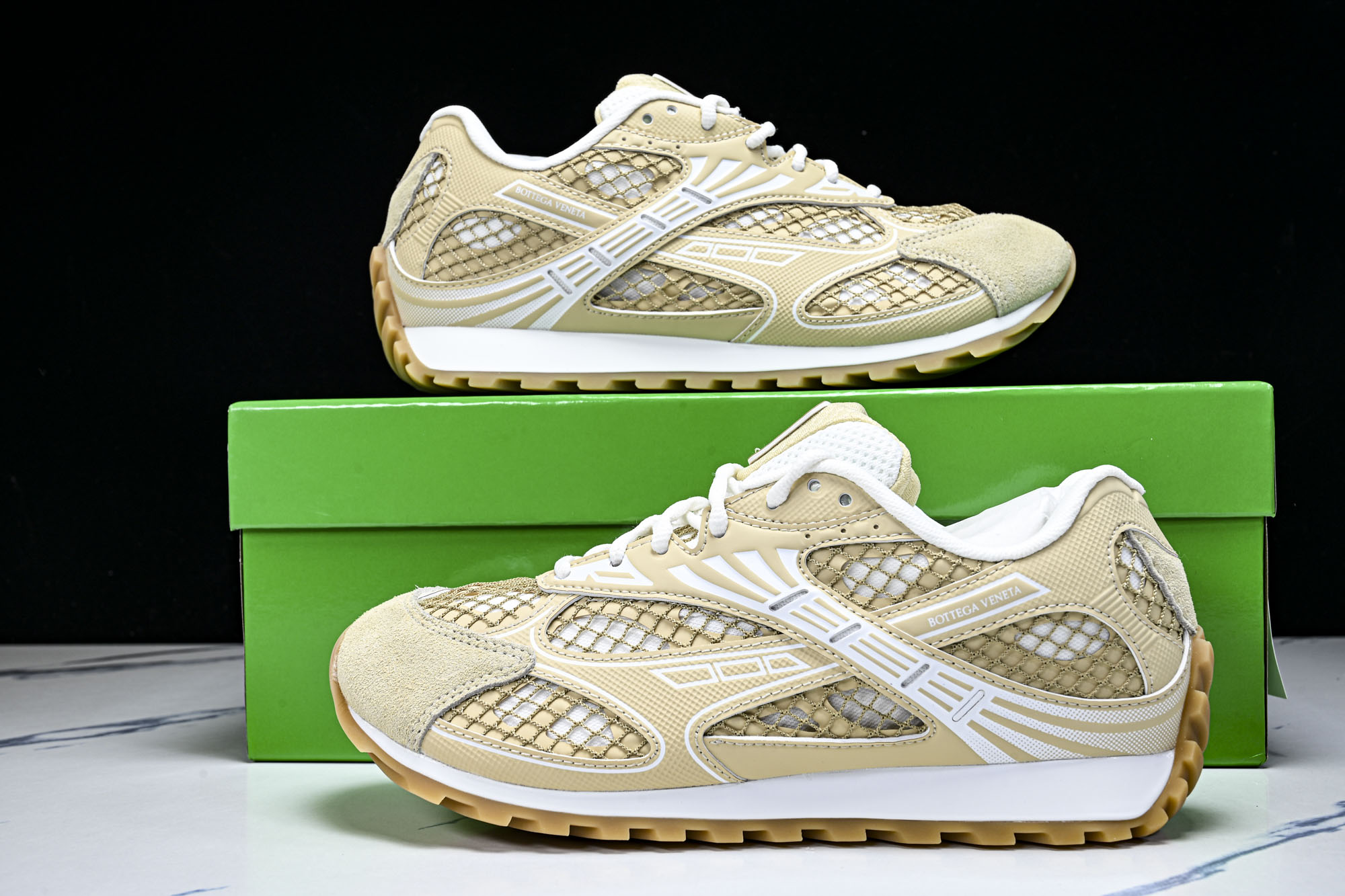 Bottega Veneta 葆蝶家男女士织物系带圆头运动鞋_CM_2 #YZ00435 36 37.5