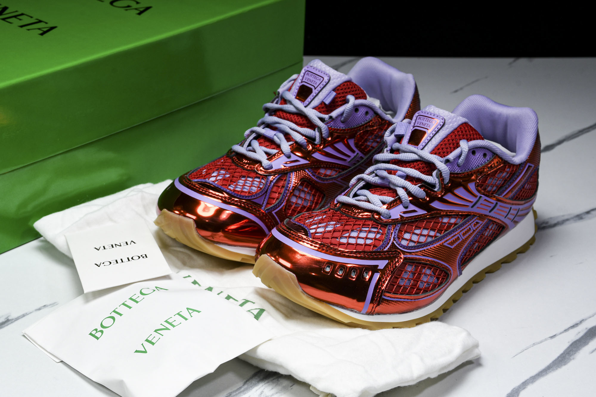 Bottega Veneta 葆蝶家男女士织物系带圆头运动鞋_CM_5(2) #YZ00435 36 3