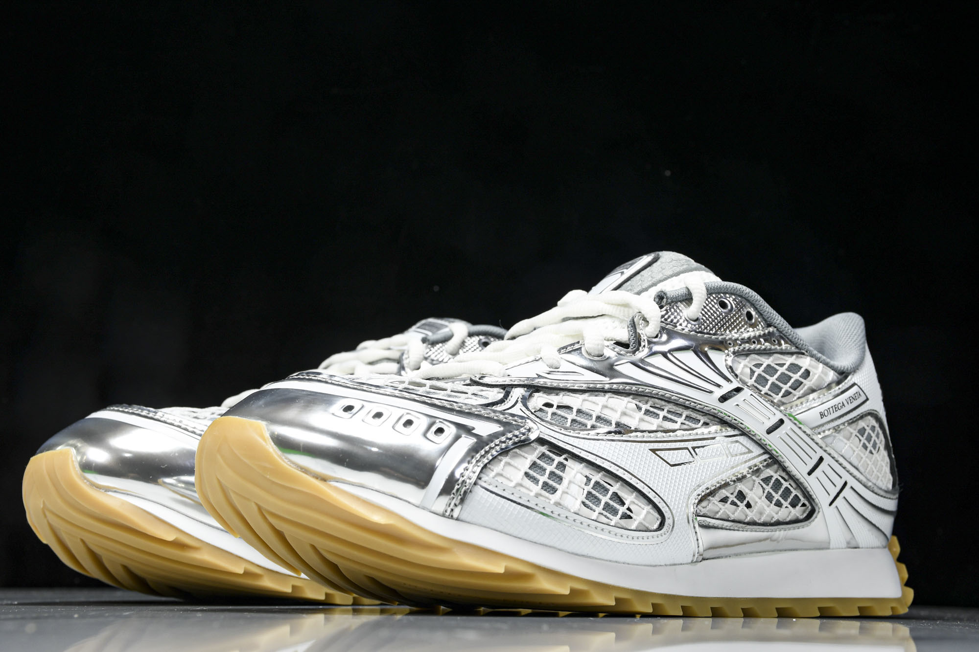 Bottega Veneta 葆蝶家男女士织物系带圆头运动鞋_CM_6 #YZ00435 36 37.5
