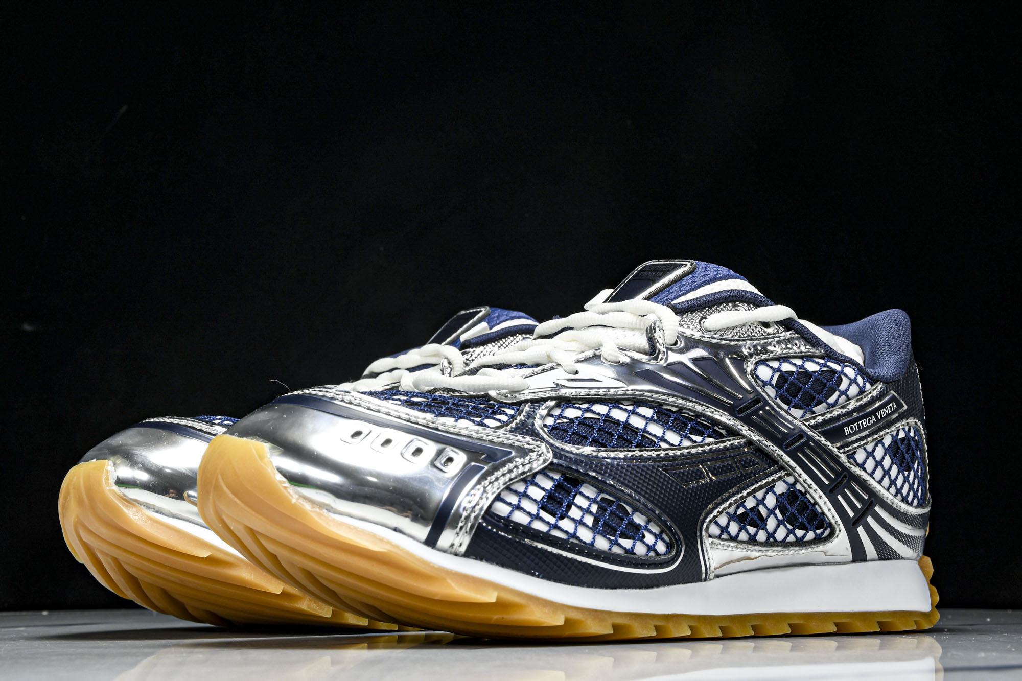 Bottega Veneta 葆蝶家男女士织物系带圆头运动鞋_CM_6(2) #YZ00435 36 3