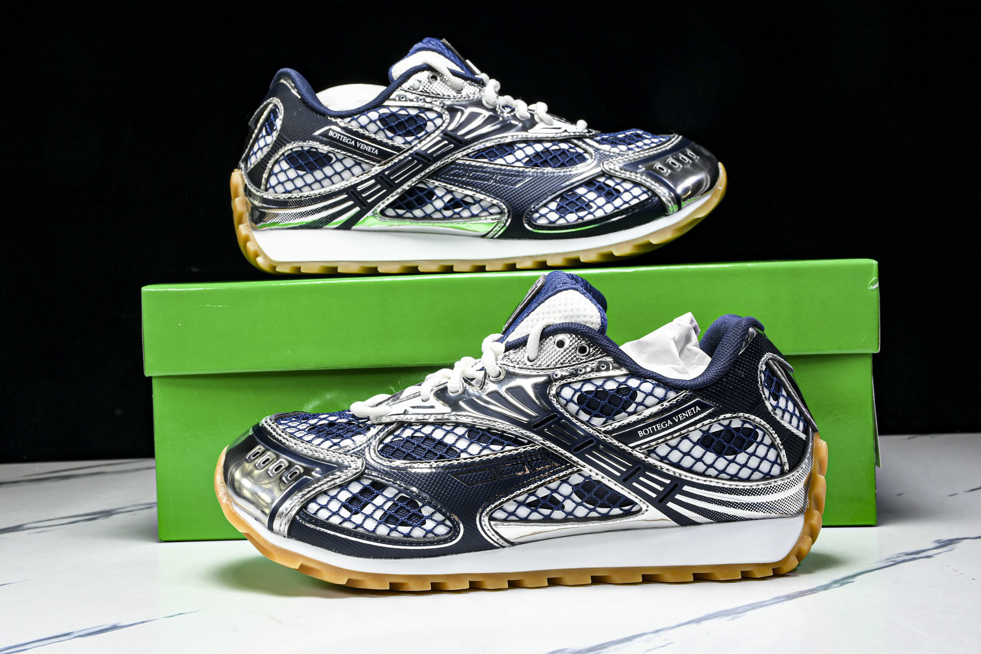 Bottega Veneta 葆蝶家男女士织物系带圆头运动鞋_CM_6(2) #YZ00435 36 3
