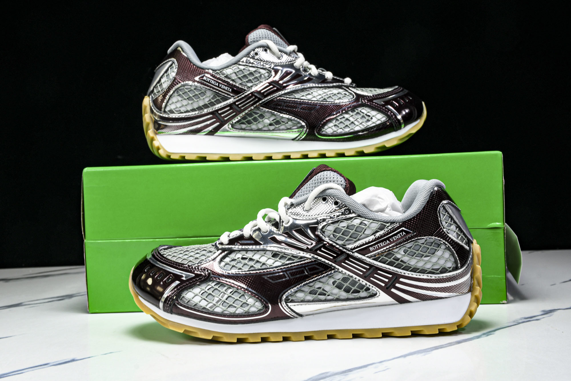 Bottega Veneta 葆蝶家男女士织物系带圆头运动鞋_CM_7(2) #YZ00435 36 3