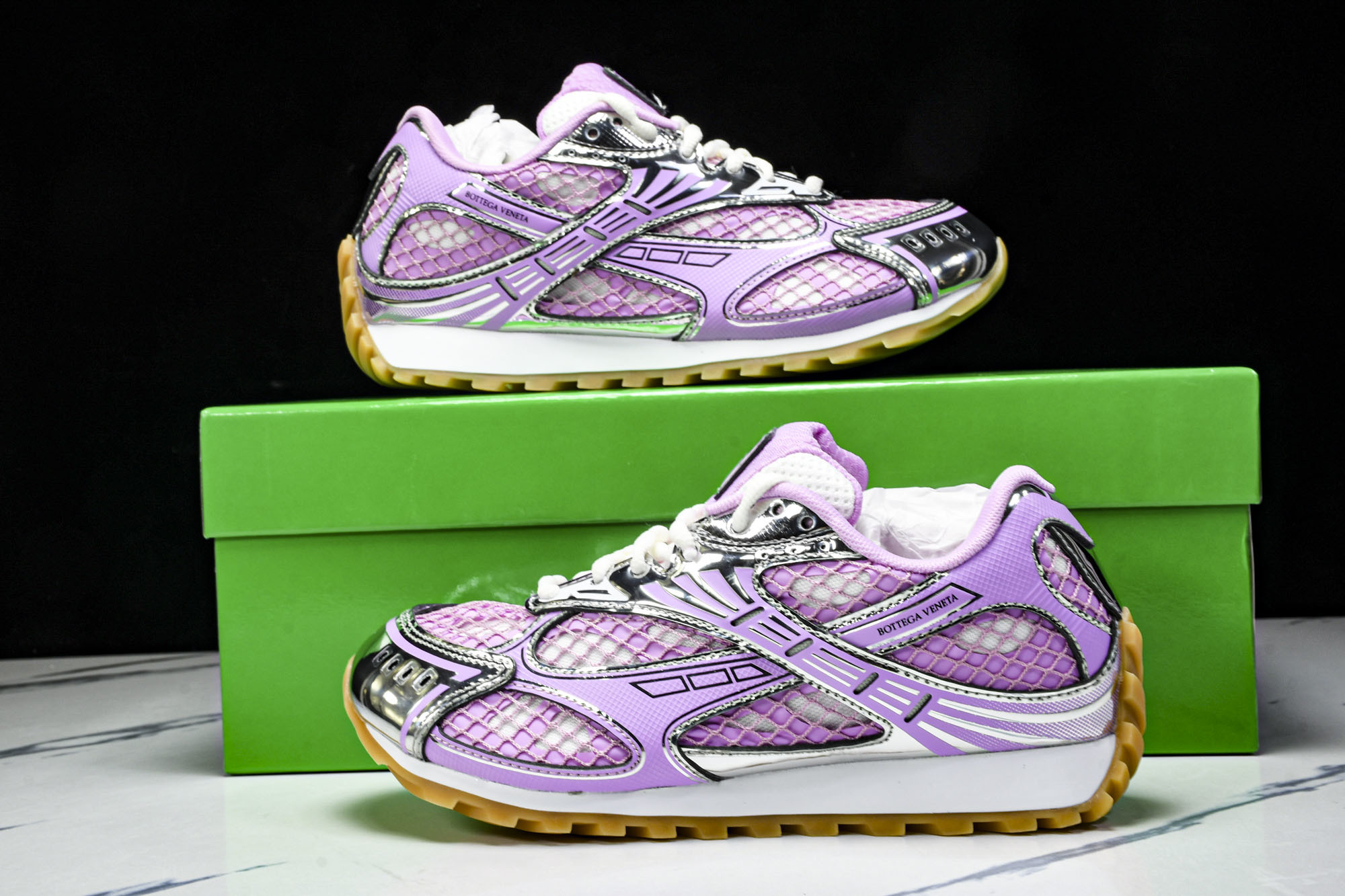 Bottega Veneta 葆蝶家男女士织物系带圆头运动鞋_CM_8 #YZ00435 36 37.5