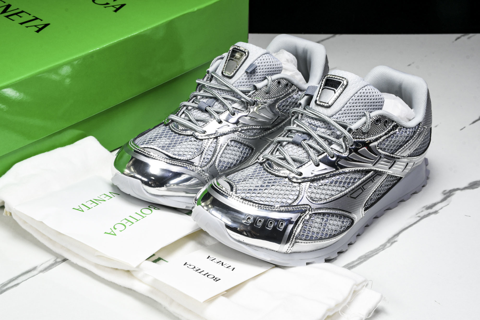 Bottega Veneta 葆蝶家男女士织物系带圆头运动鞋_CM_9 #YZ00435 36 37.5