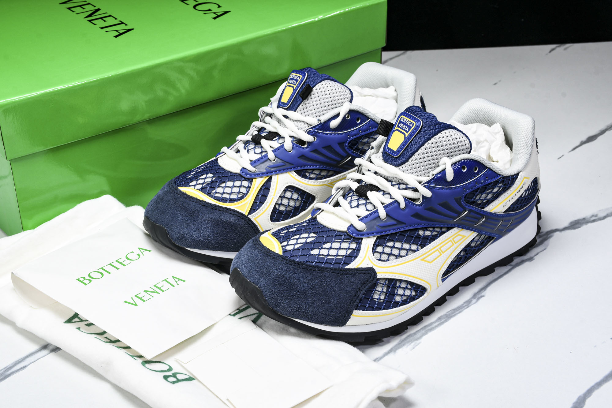 Bottega Veneta 葆蝶家男女士织物系带圆头运动鞋_CM_12 #YZ00435 36 37.