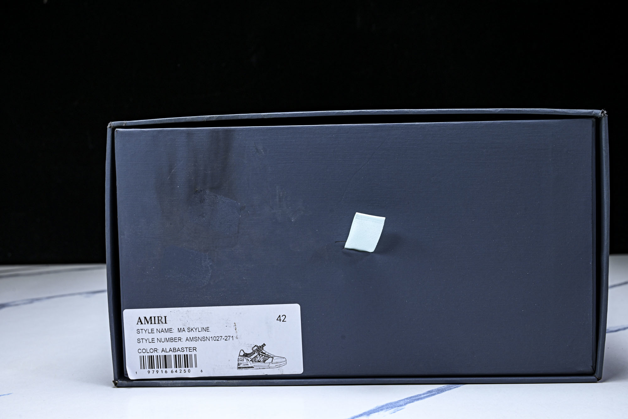 AMIRI 新品 2026早春新品男士皮革黑色白色 MA SKYLINE运动鞋_CM_1 YZ#023-