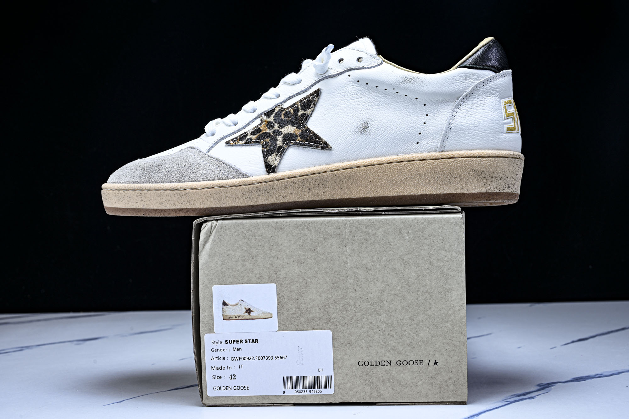 Golden Goose Ball Star 低帮休闲板鞋 GGDB小脏鞋 棕白 钻尾 #YZ006海淘
