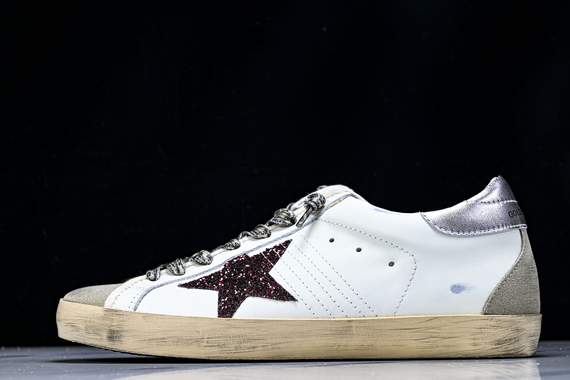 Golden Goose Ball Star 低帮休闲板鞋 GGDB小脏鞋 白棕 豹纹星 #YZ006海