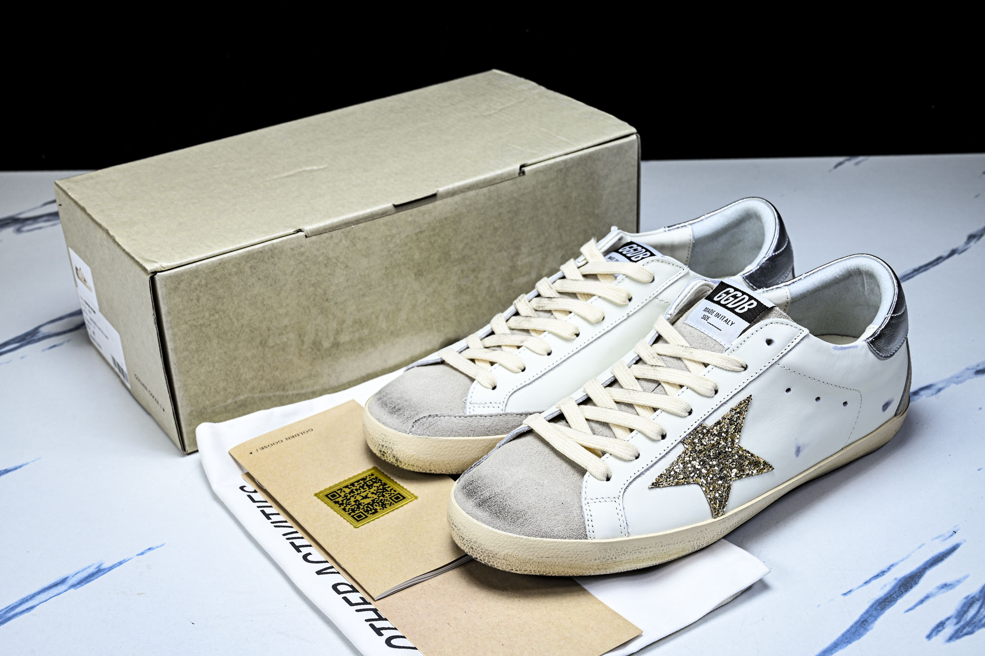 Golden Goose Ball Star 低帮休闲板鞋 GGDB小脏鞋 粉白 金星 #YZ006海淘