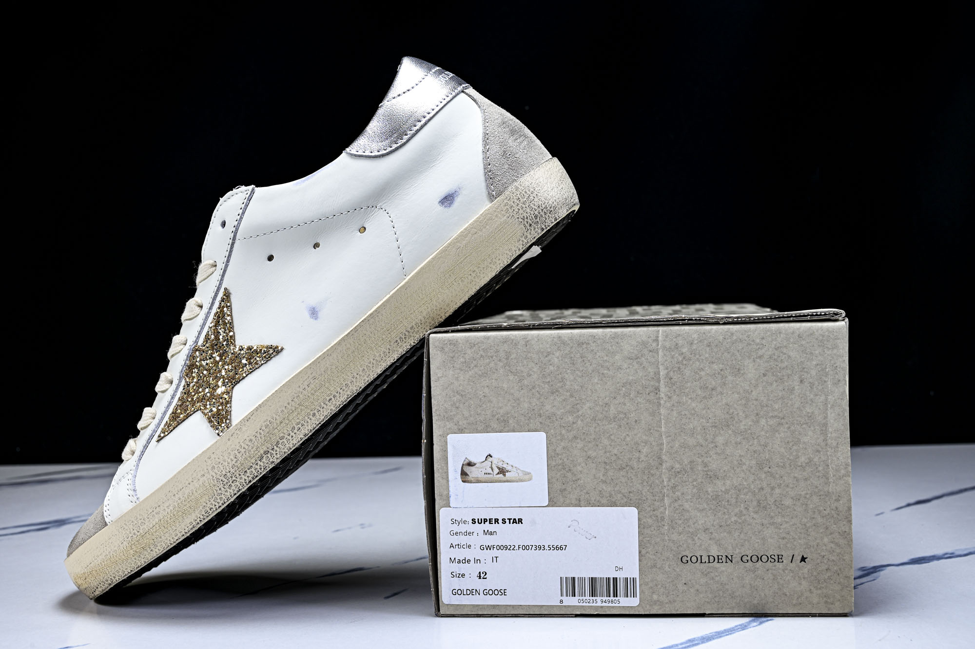 Golden Goose Ball Star 低帮休闲板鞋 GGDB小脏鞋 粉白 金星 #YZ006海淘