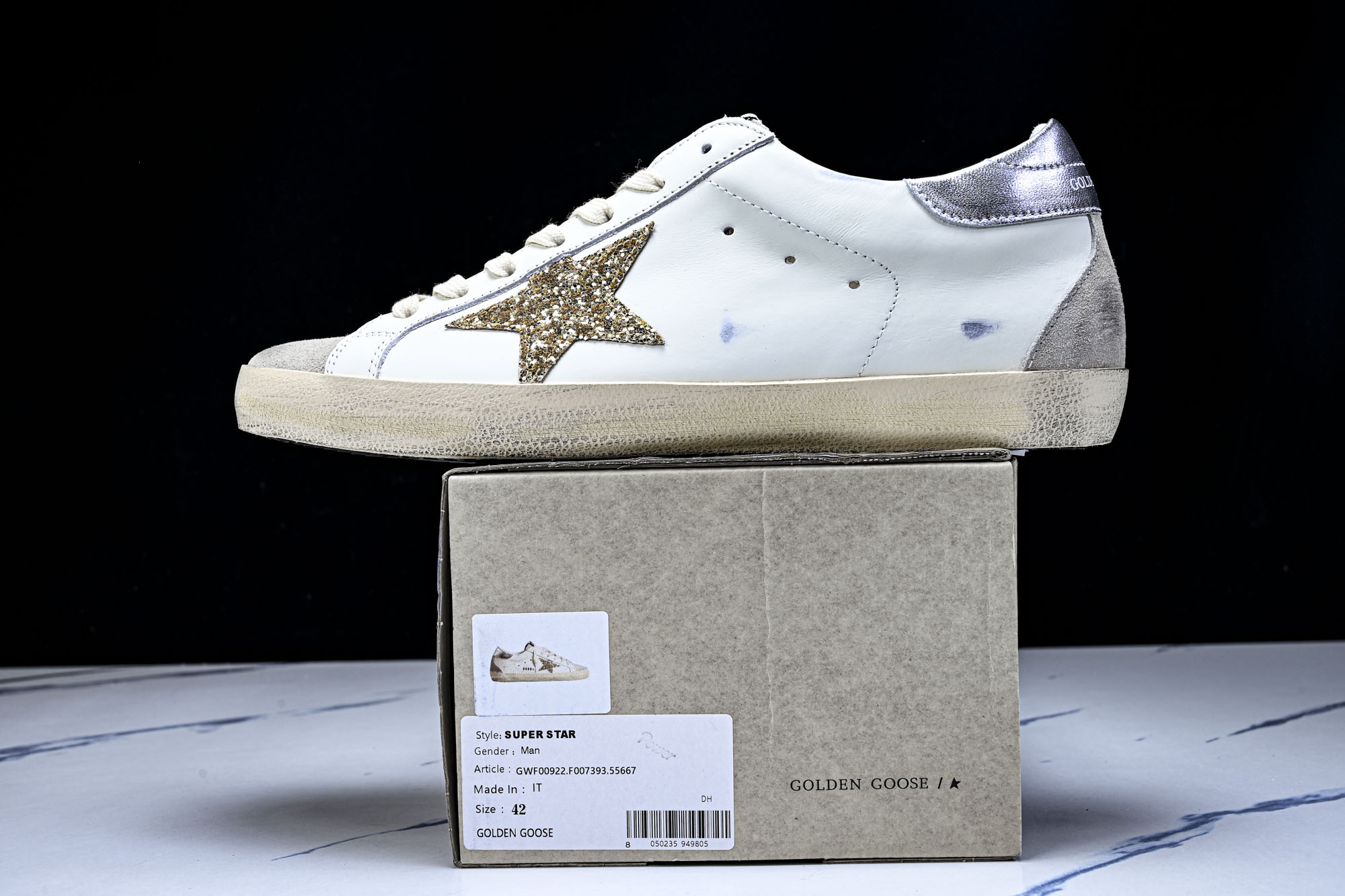 Golden Goose Ball Star 低帮休闲板鞋 GGDB小脏鞋 粉白 金星 #YZ006海淘