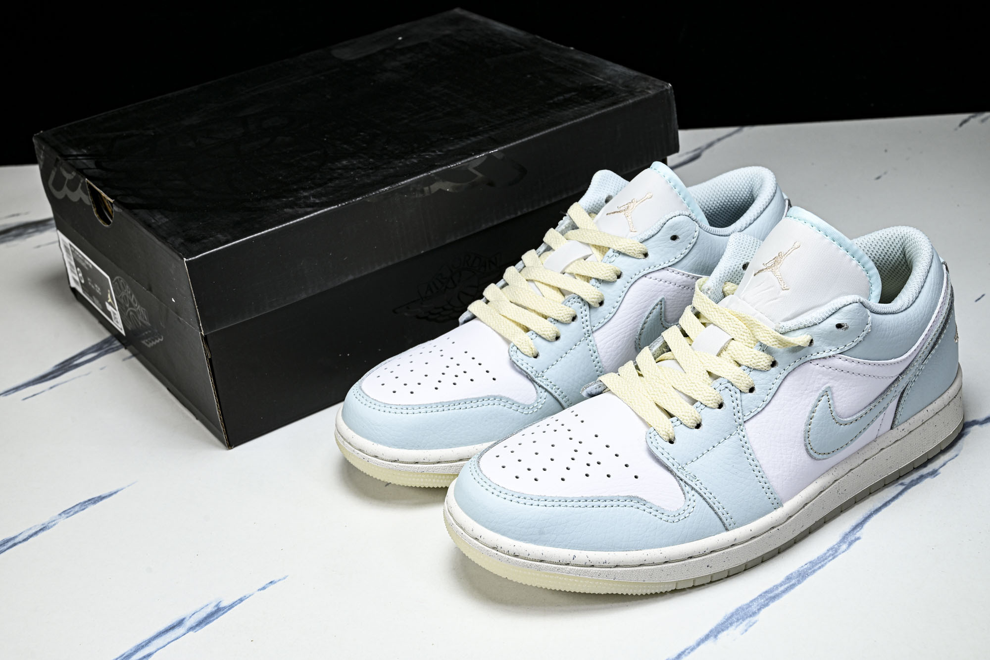 Air Jordan 1 Low AJ1 乔1蓝白 低帮复古文化篮球鞋 HJ5999-400 #YZ01