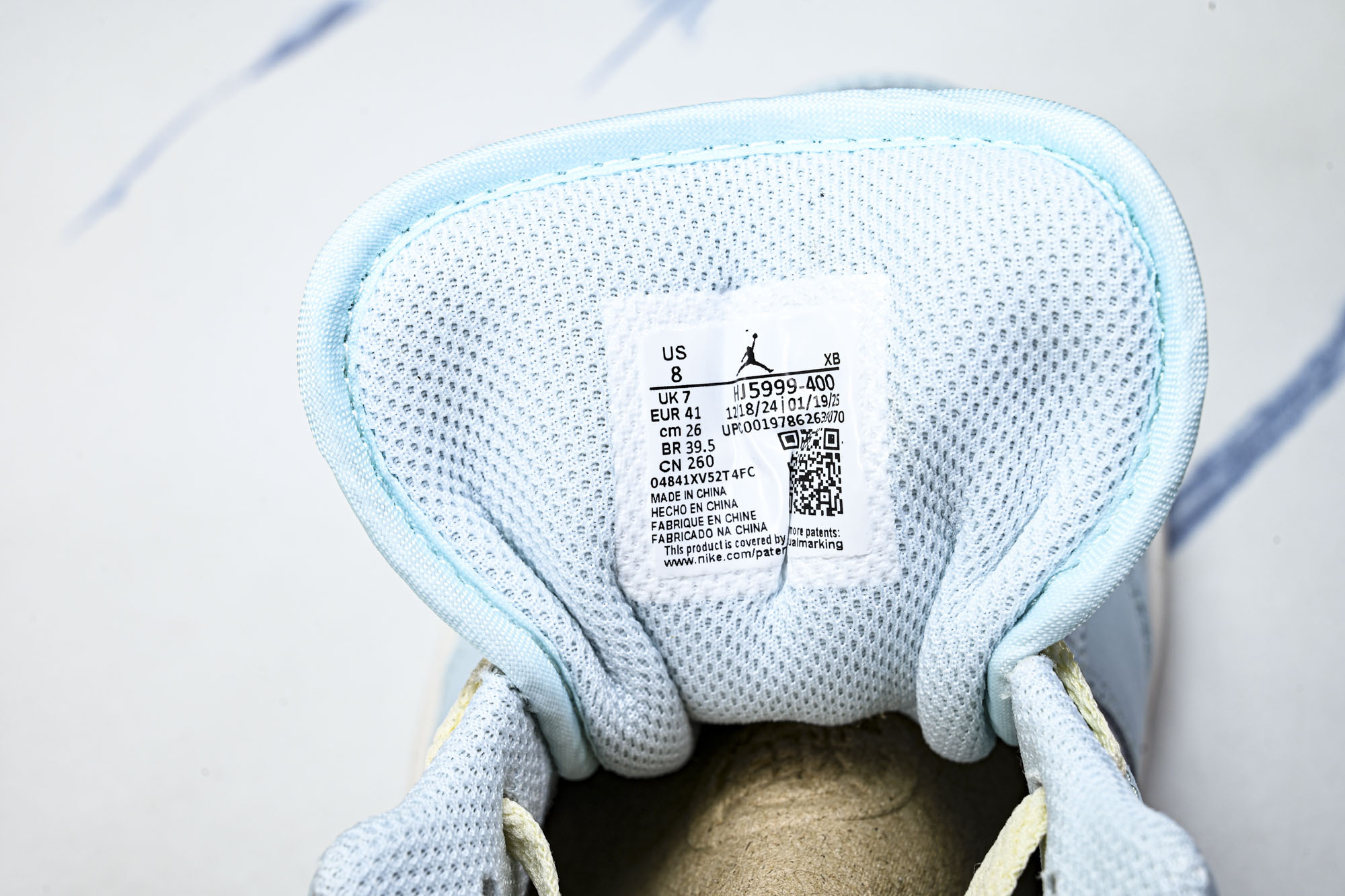 Air Jordan 1 Low AJ1 乔1蓝白 低帮复古文化篮球鞋 HJ5999-400 #YZ01