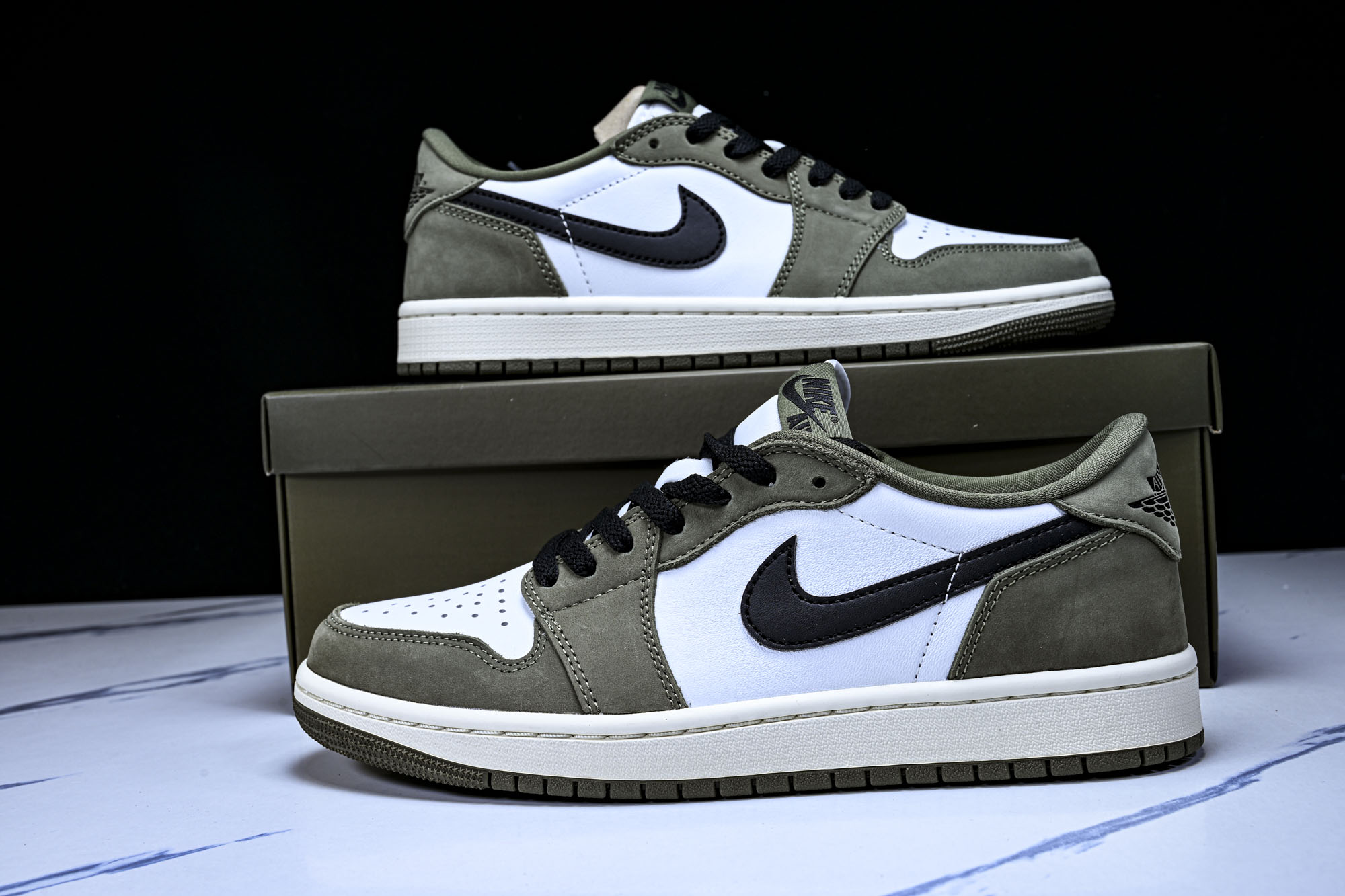 Air Jordan 1 Low OG  Medium Olive  AJ1 乔1联名款 橄榄绿 低帮复
