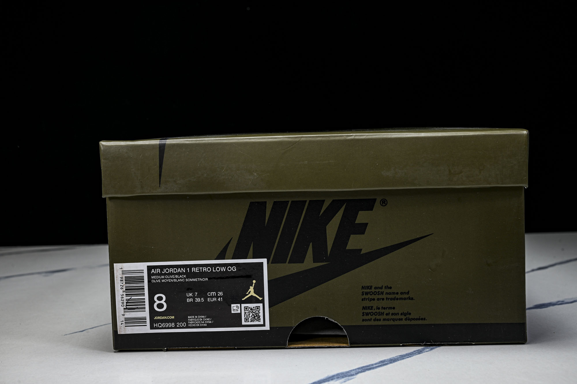 Air Jordan 1 Low OG  Medium Olive  AJ1 乔1联名款 橄榄绿 低帮复