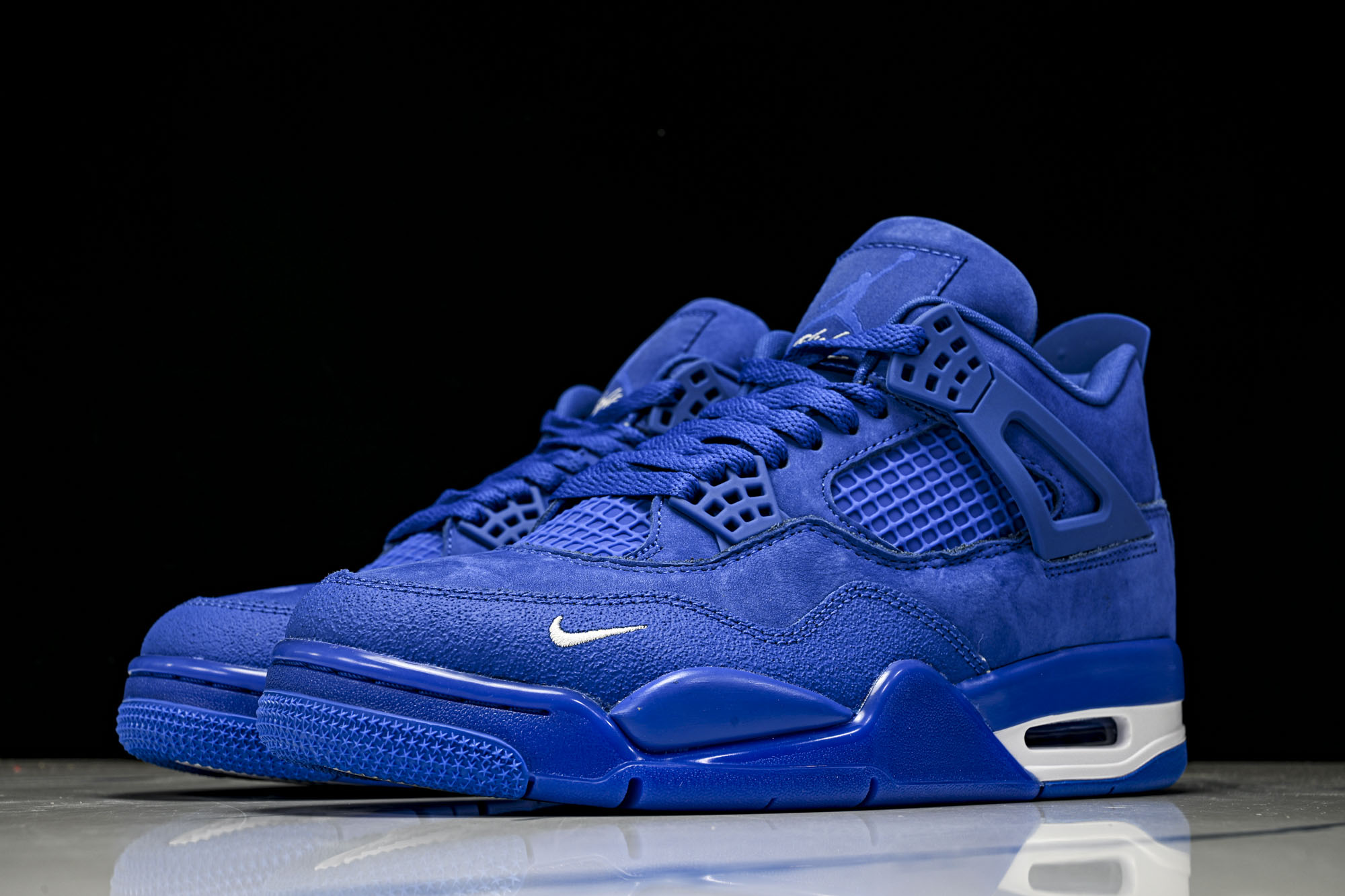 Nigel Sylvester x Air Jordan 4 Retro  Blue  AJ4 乔4 联