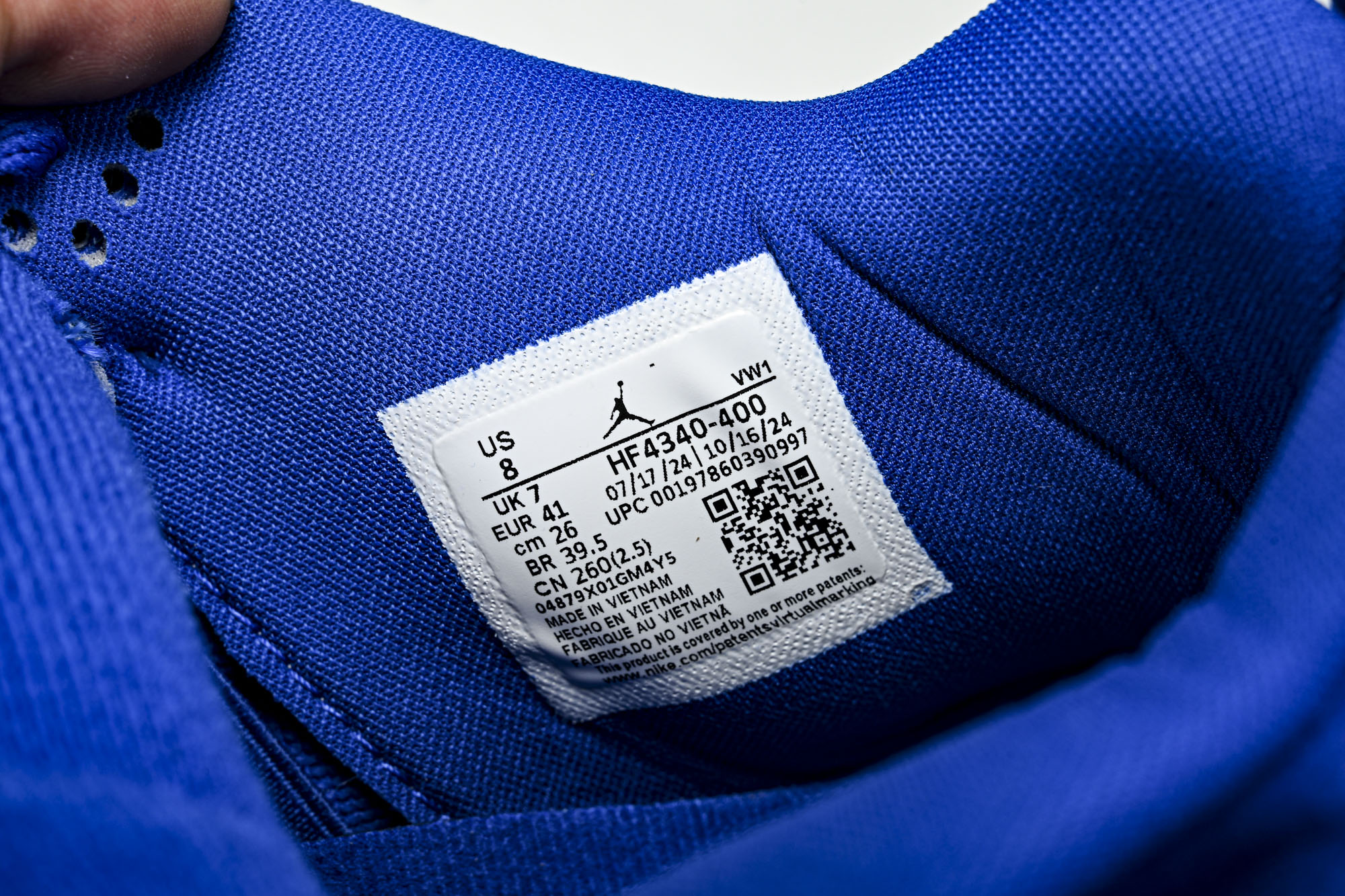 Nigel Sylvester x Air Jordan 4 Retro  Blue  AJ4 乔4 联