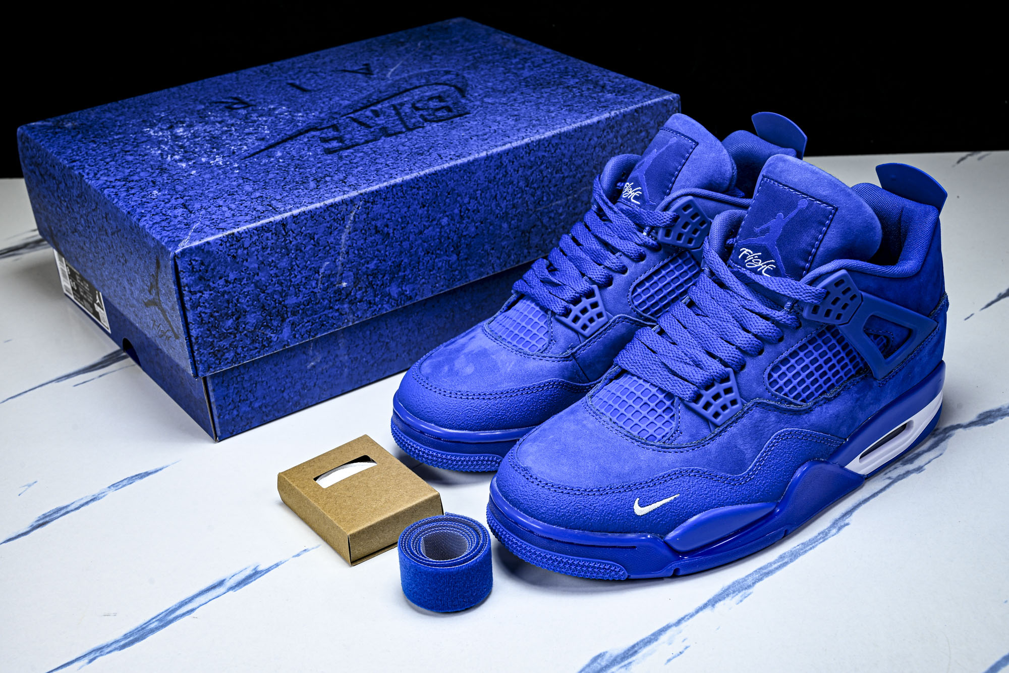 Nigel Sylvester x Air Jordan 4 Retro  Blue  AJ4 乔4 联