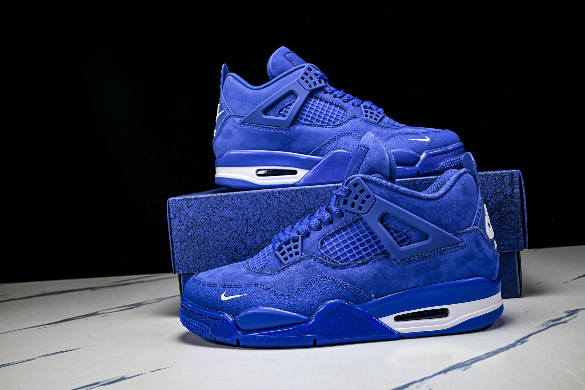 Nigel Sylvester x Air Jordan 4 Retro  Blue  AJ4 乔4 联
