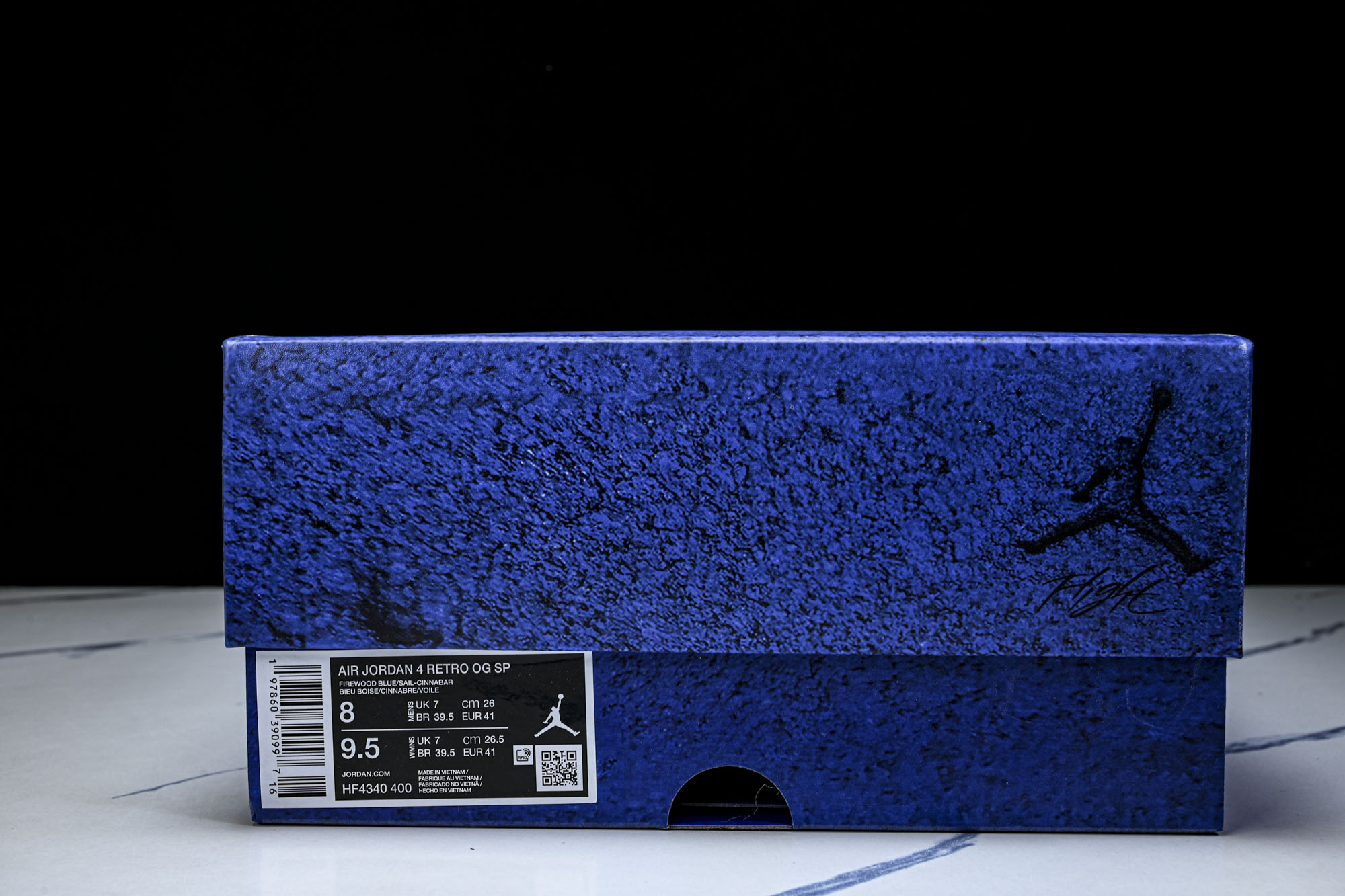 Nigel Sylvester x Air Jordan 4 Retro  Blue  AJ4 乔4 联