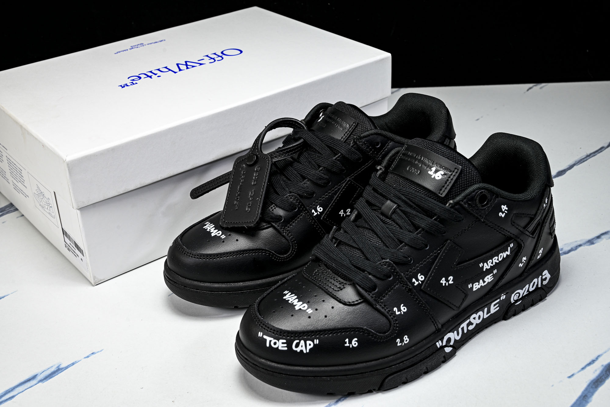 OFF-WHITE Out Of Office 箭头板鞋 小牛鞋休闲运动鞋 #YZ002原厂原档案开发，