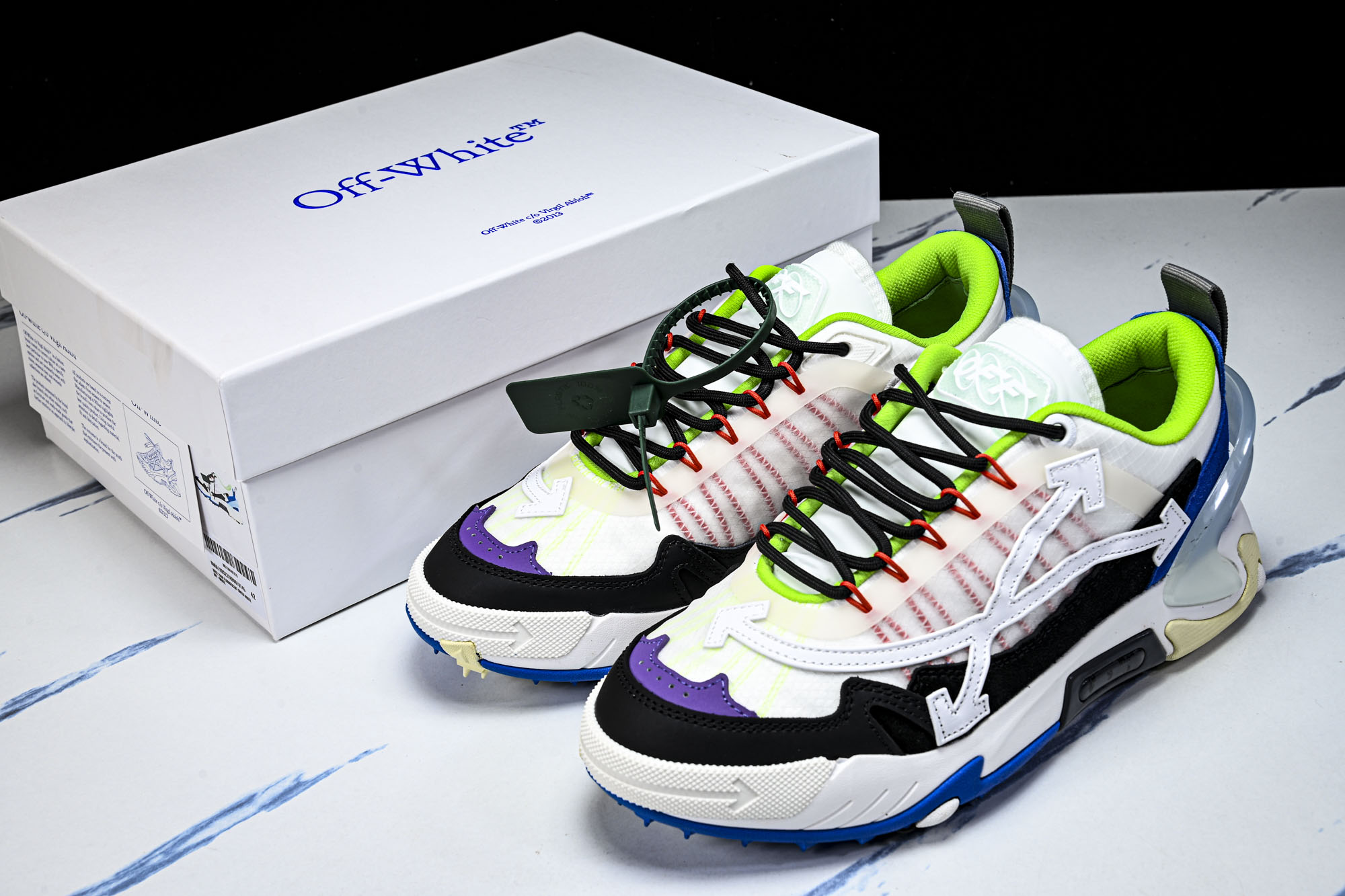 Off-White C O VirGil Abloh 联名款 潮牌老爹鞋男女休闲潮流三箭头鞋休闲运动跑鞋