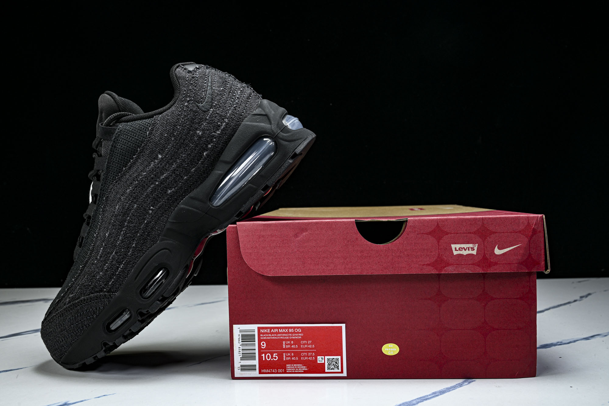 Nike Air Max 95 复古减震气垫跑鞋 HM4743-001 YZ001-1原版1:1 制作 