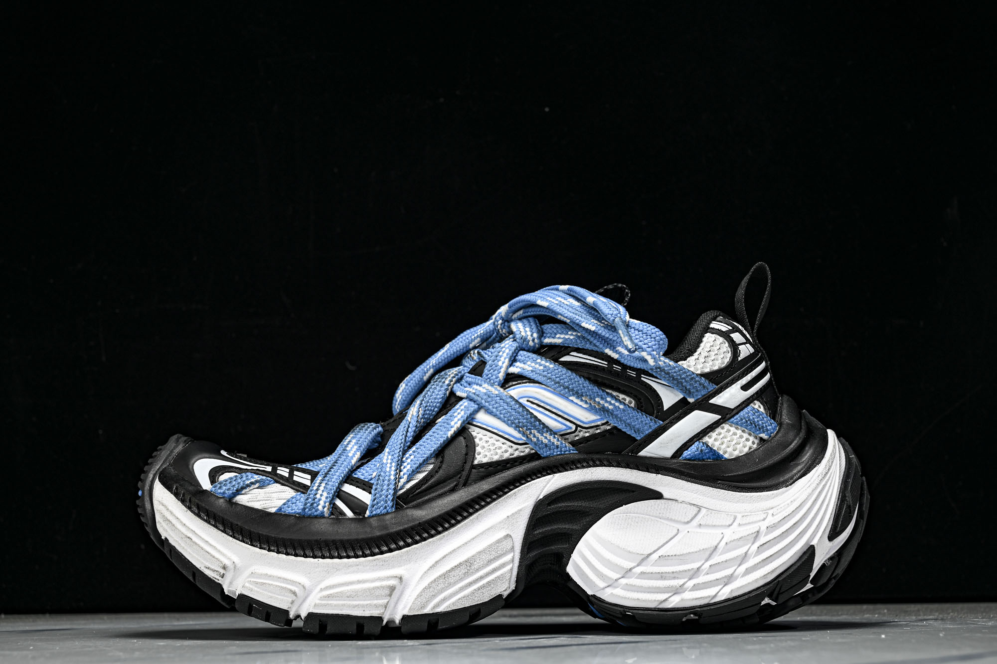 Balenciaga巴黎世家 6XL 黑蓝 W6XEX 9401 #YZ009新品 原配套鞋盒 鞋带 防
