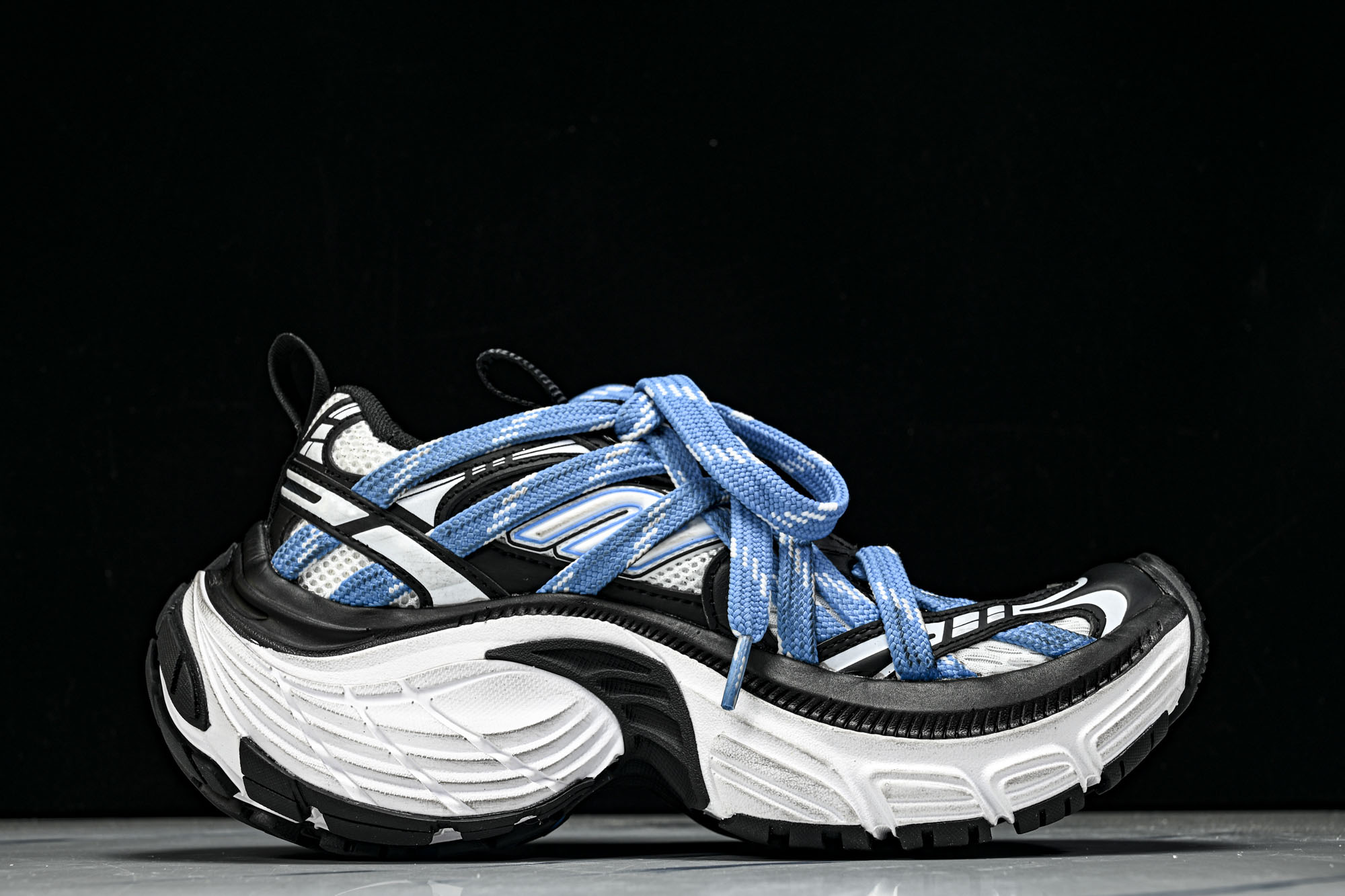 Balenciaga巴黎世家 6XL 黑蓝 W6XEX 9401 #YZ009新品 原配套鞋盒 鞋带 防