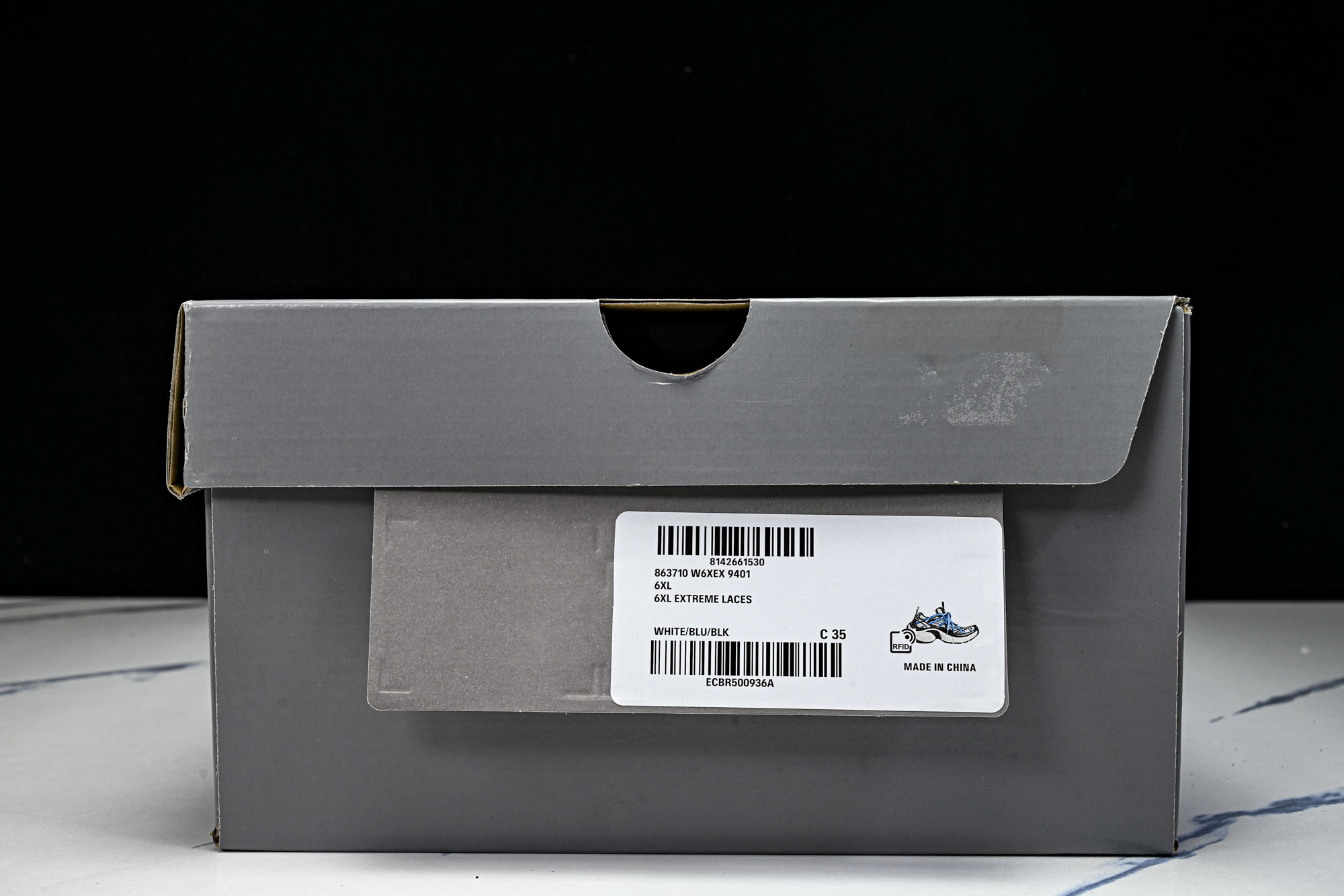 Balenciaga巴黎世家 6XL 黑蓝 W6XEX 9401 #YZ009新品 原配套鞋盒 鞋带 防