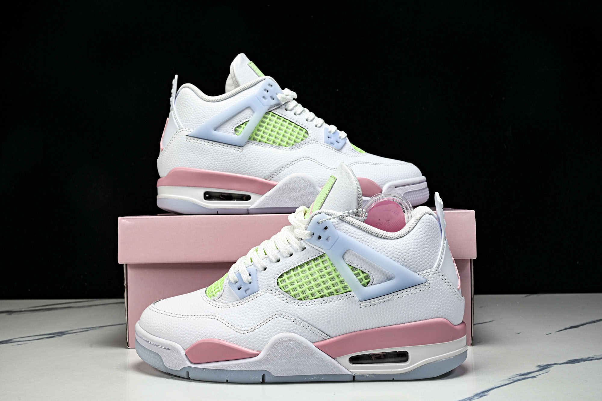 Air Jordan 4 Retro GS “情人节” 2026 白粉草绿色 IB7068-100 #Y