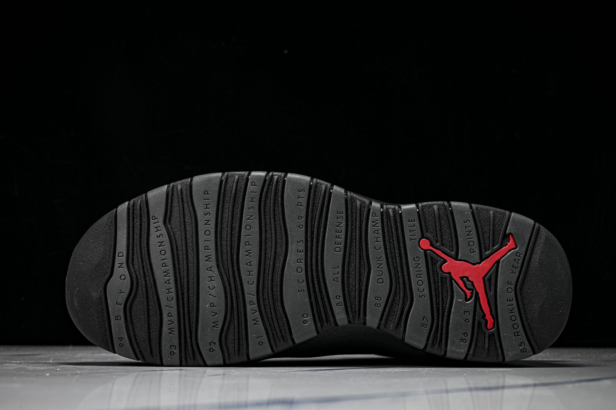 Air Jordan 10 Retro Light Steel AJ10 复古篮球鞋 碳灰黑红色 HJ6