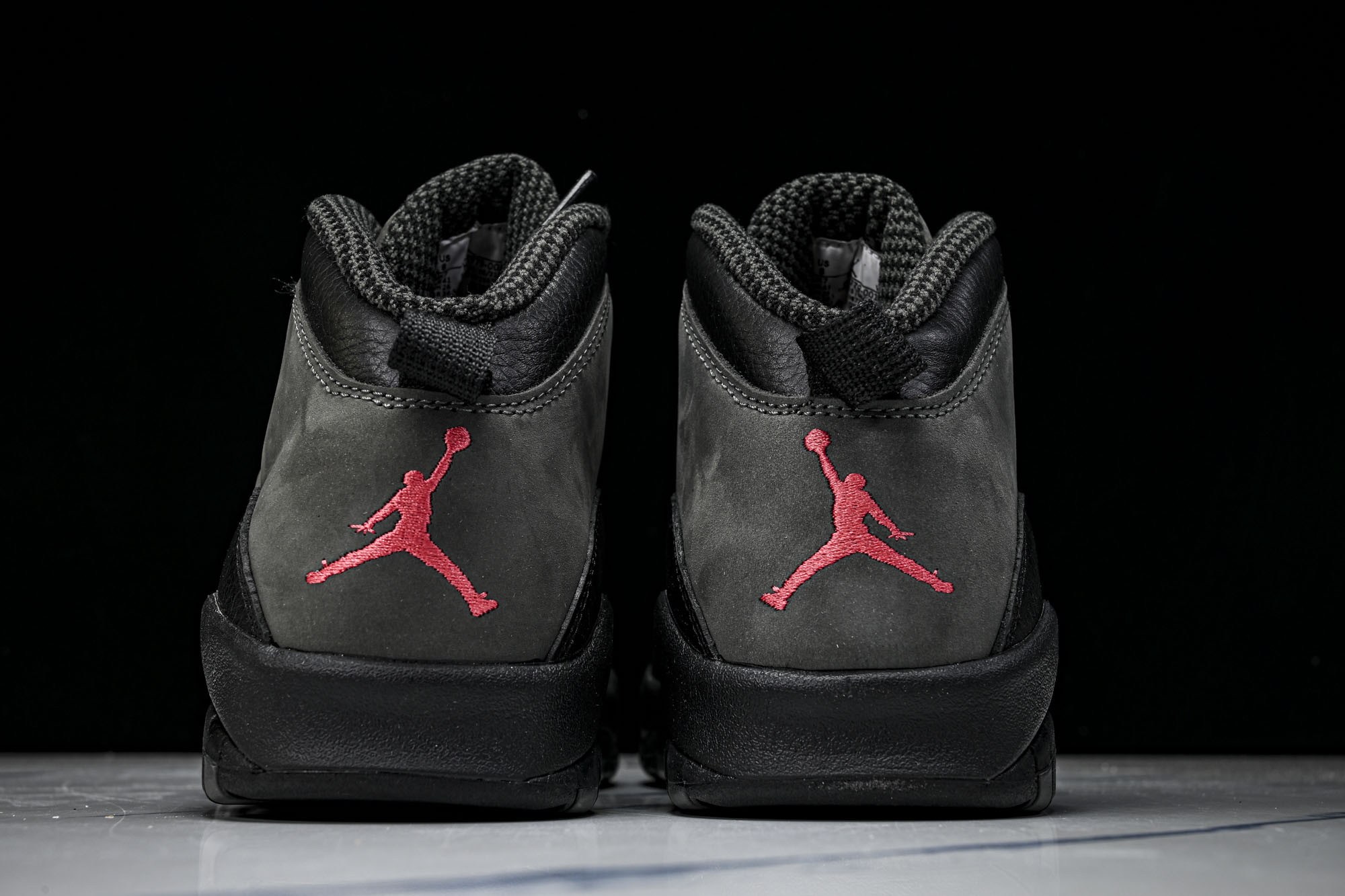 Air Jordan 10 Retro Light Steel AJ10 复古篮球鞋 碳灰黑红色 HJ6