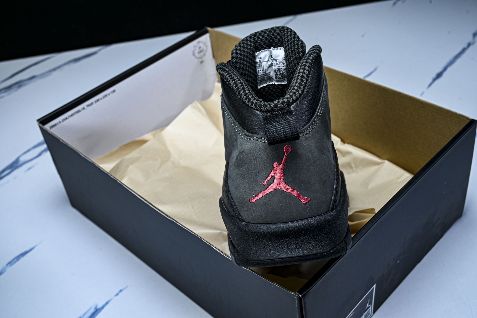 Air Jordan 10 Retro Light Steel AJ10 复古篮球鞋 碳灰黑红色 HJ6