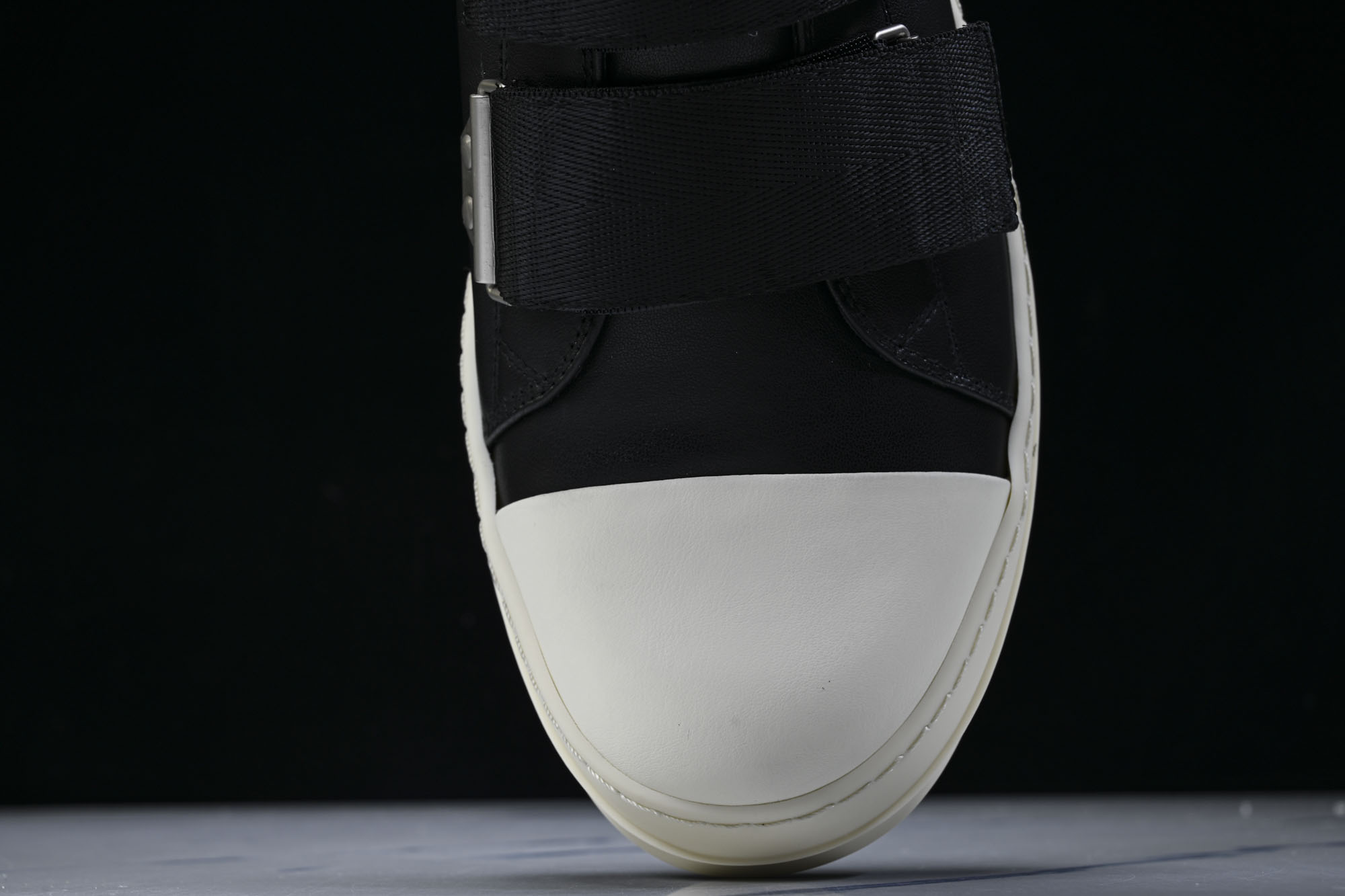 Rick Owens 男士魔术贴搭扣圆头皮革运动鞋my1441 #YZ006欧文斯 Rickowens 