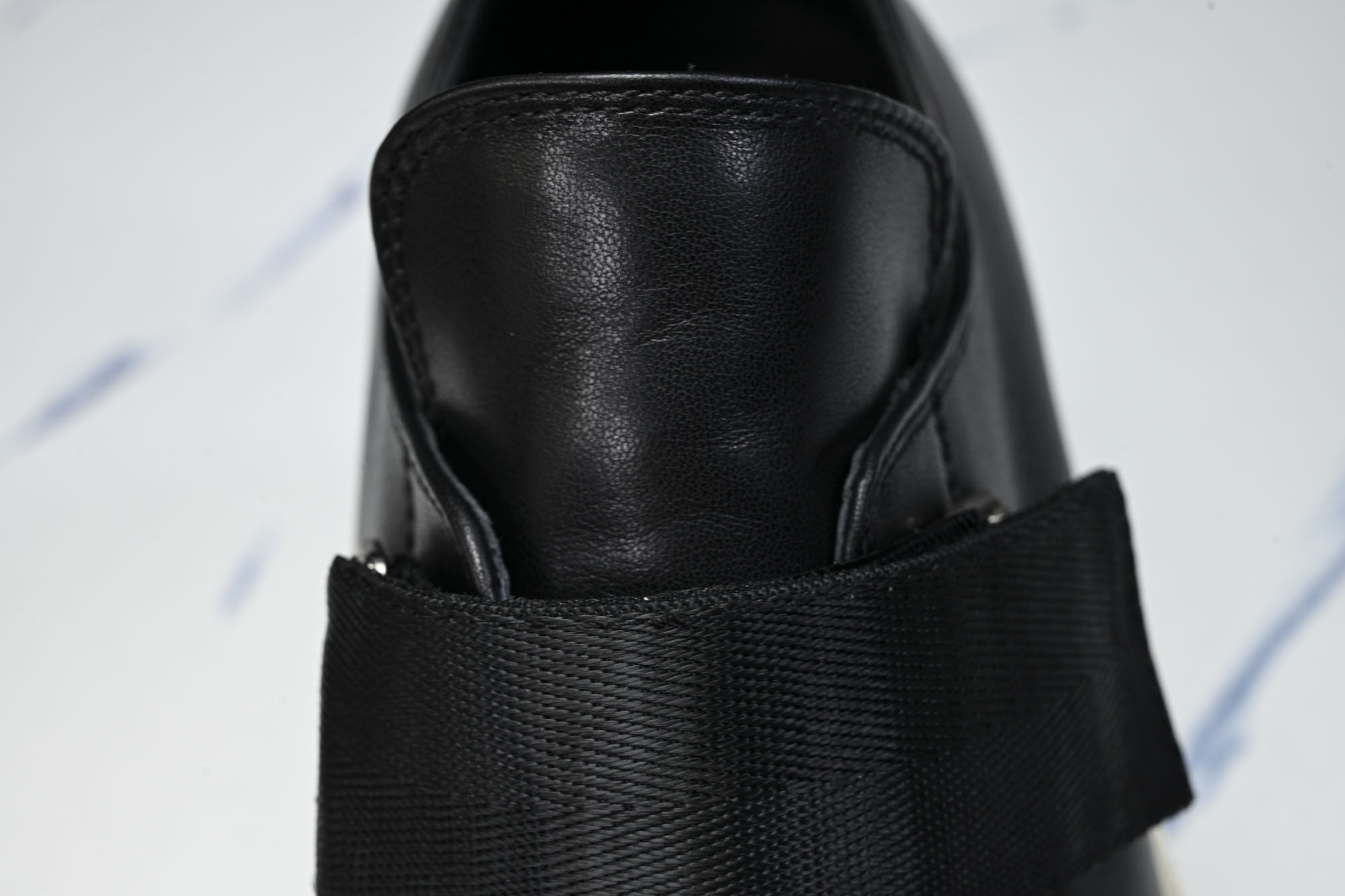 Rick Owens 男士魔术贴搭扣圆头皮革运动鞋my1441 #YZ006欧文斯 Rickowens 
